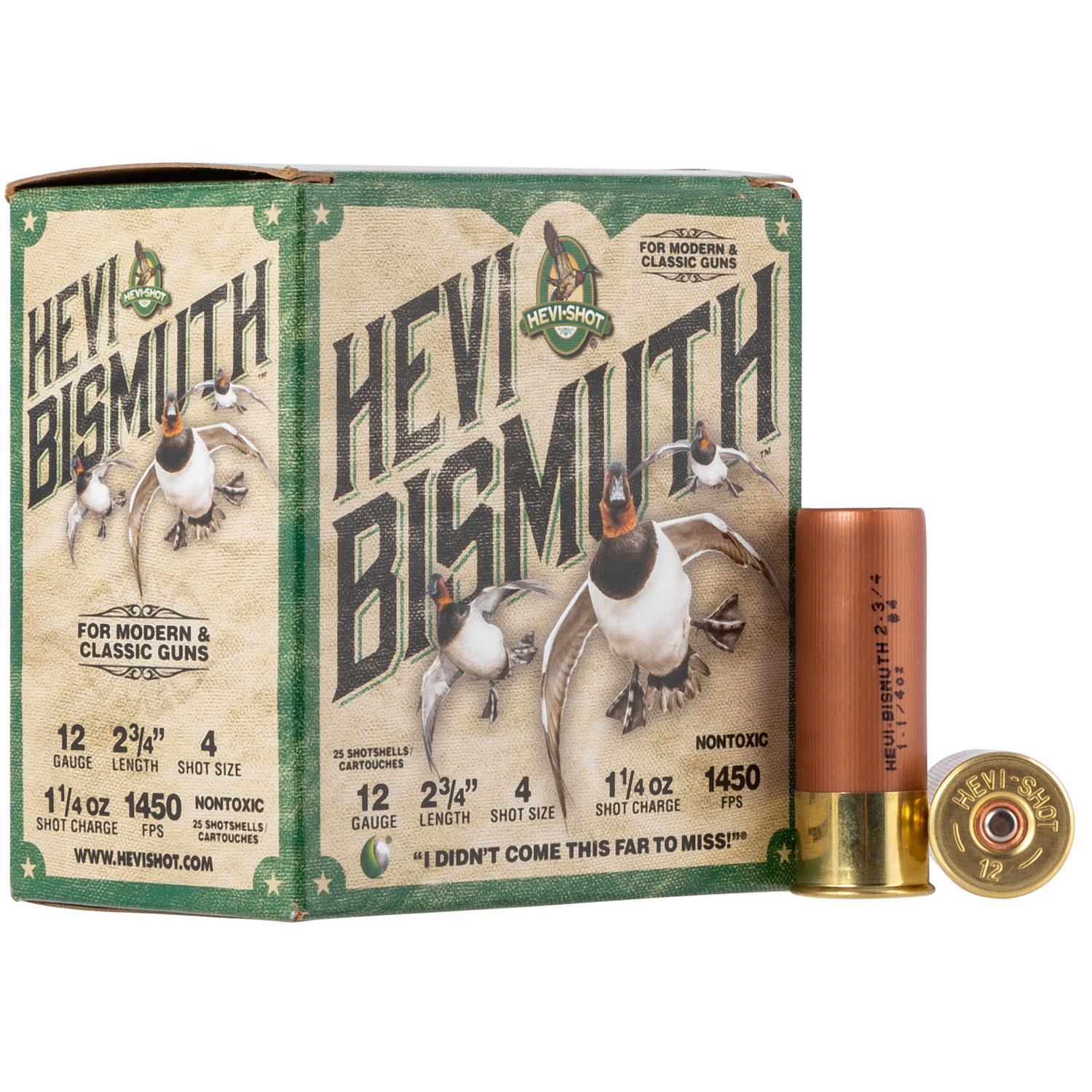 Hevi-shot Hevi Bismuth 12 Ga 2.75 in 4 Shot 1 1/4OZ - 25/BOX