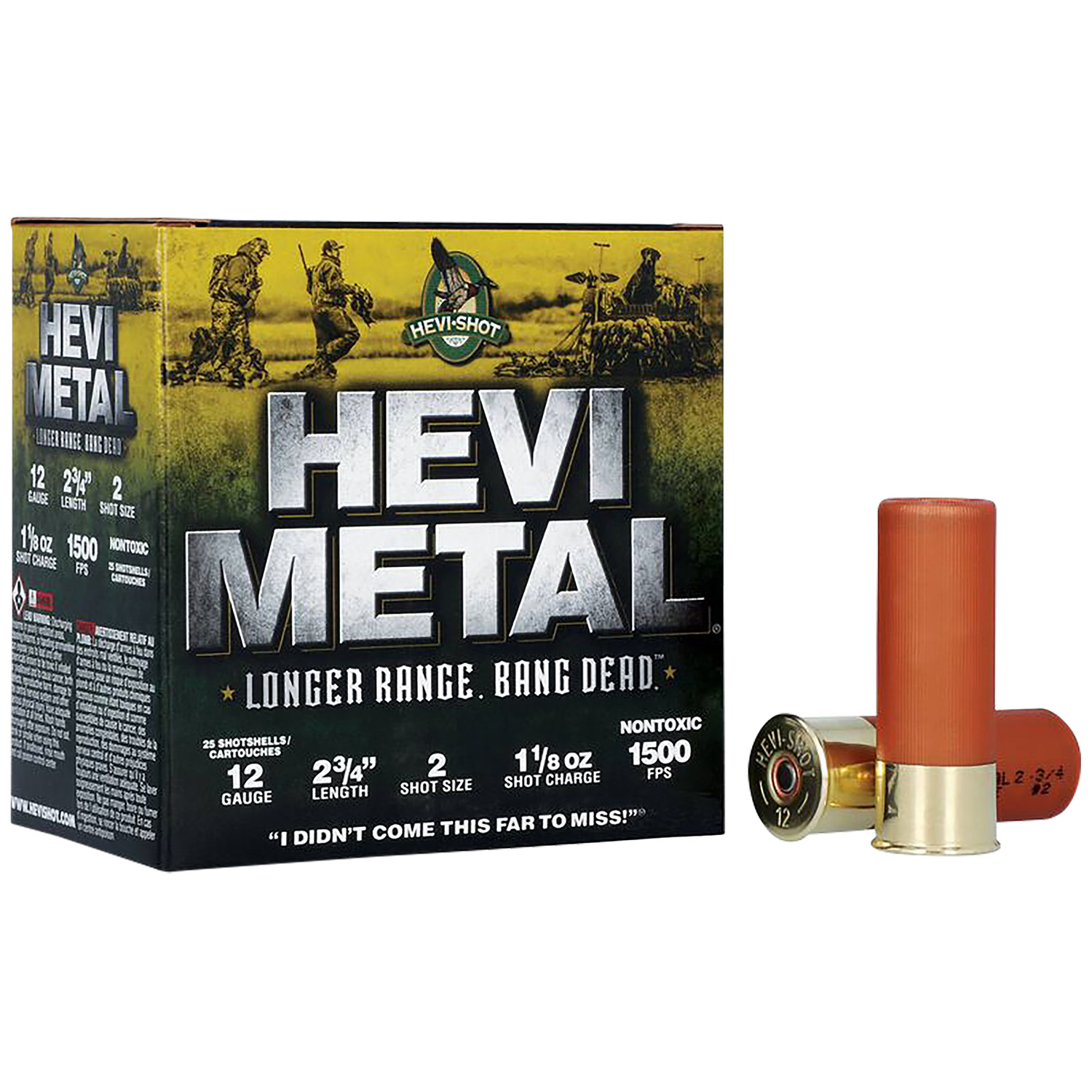 Hevi HS38702 Hevi-metal Lr 12 Gauge 2.75 1 1/8 Oz 2 Shot