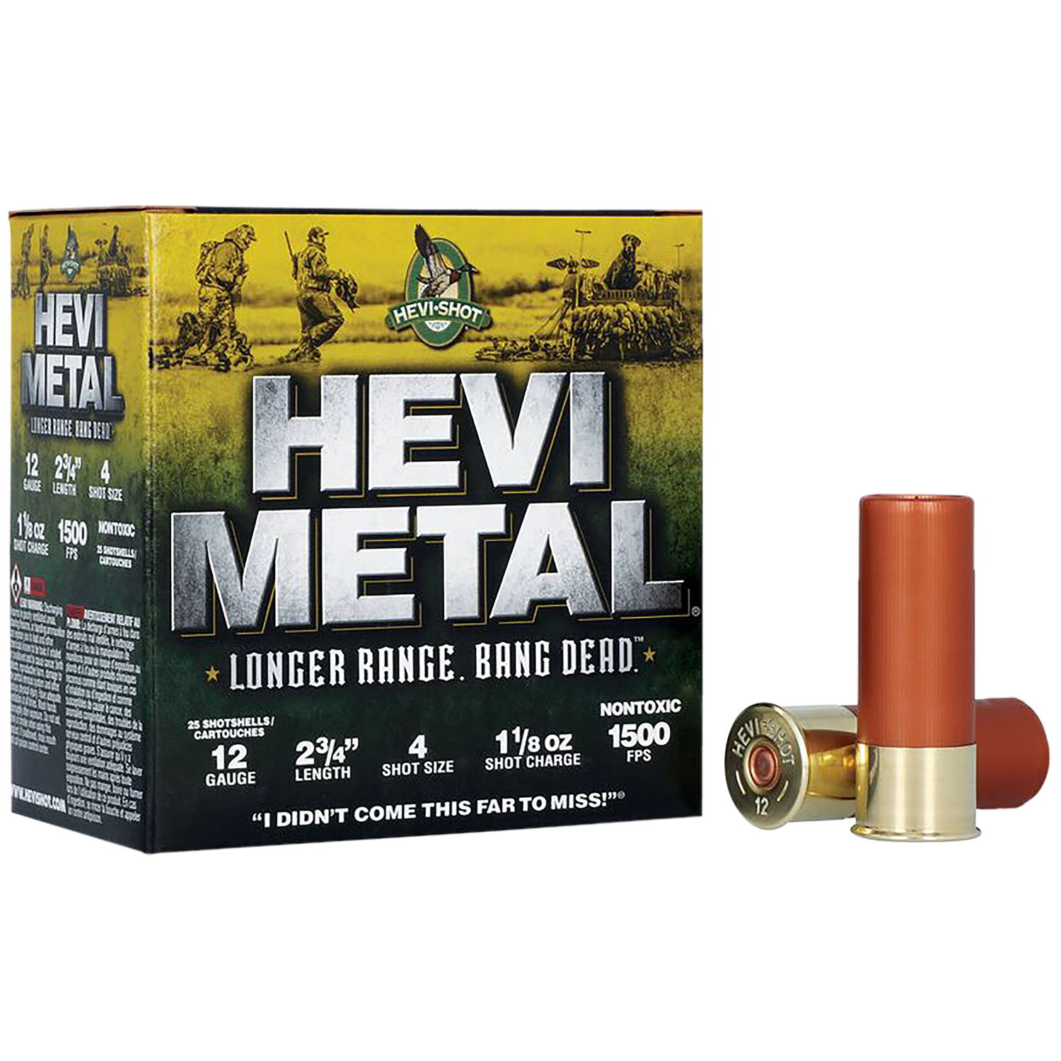 Hevi-shot Hevi Metal Long Range 12GA 2.75 1 1/8OZ 4 25RD