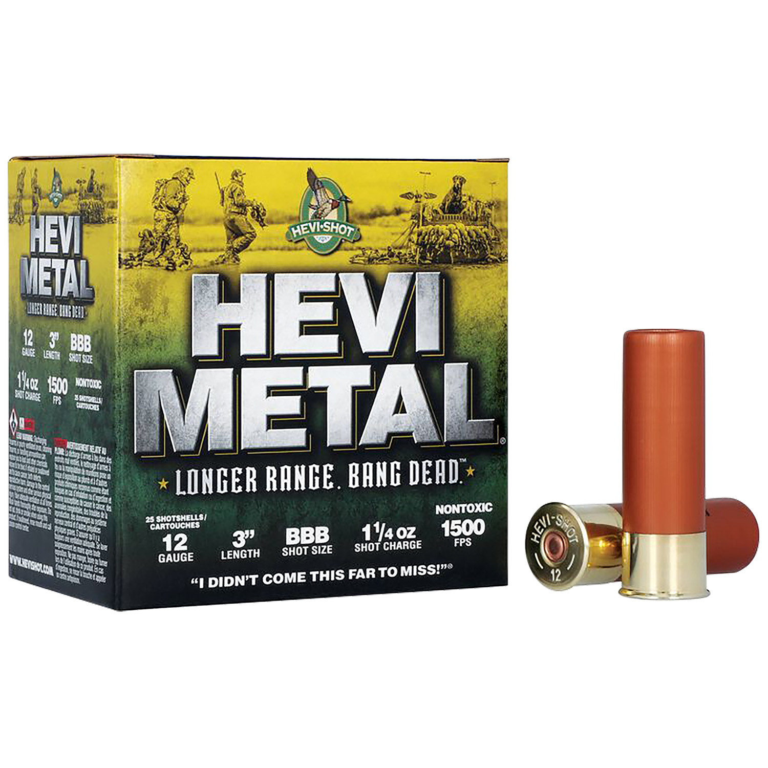 Hevi HS38008 Hevimetal Lr 12 Gauge 3 1 1/4 Oz Bbb 25/10
