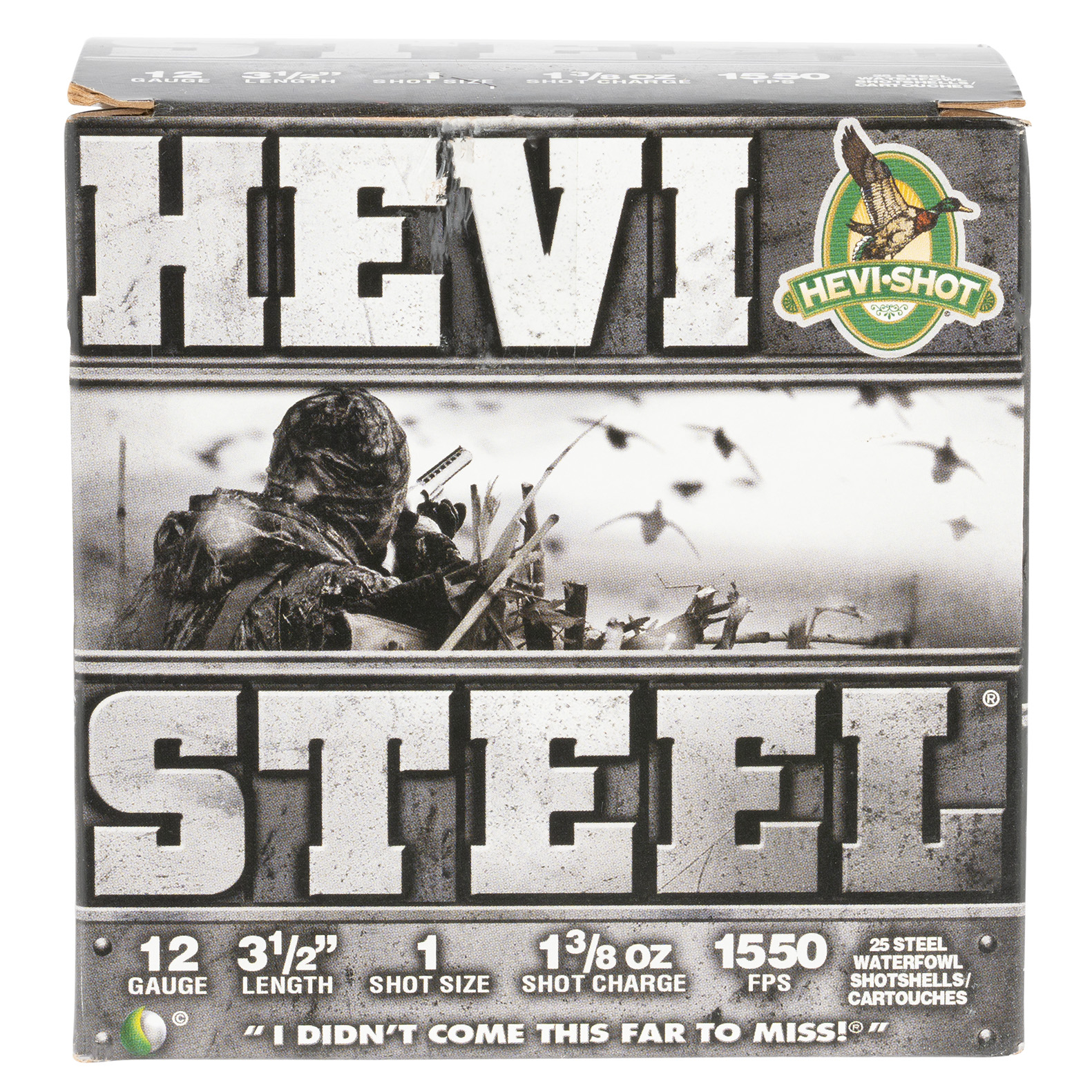 Hevi-shot Hevi Steel 12 Ga 3.5 in 1.375 Oz 1 Shot 25 Rd Box 10 Box Case