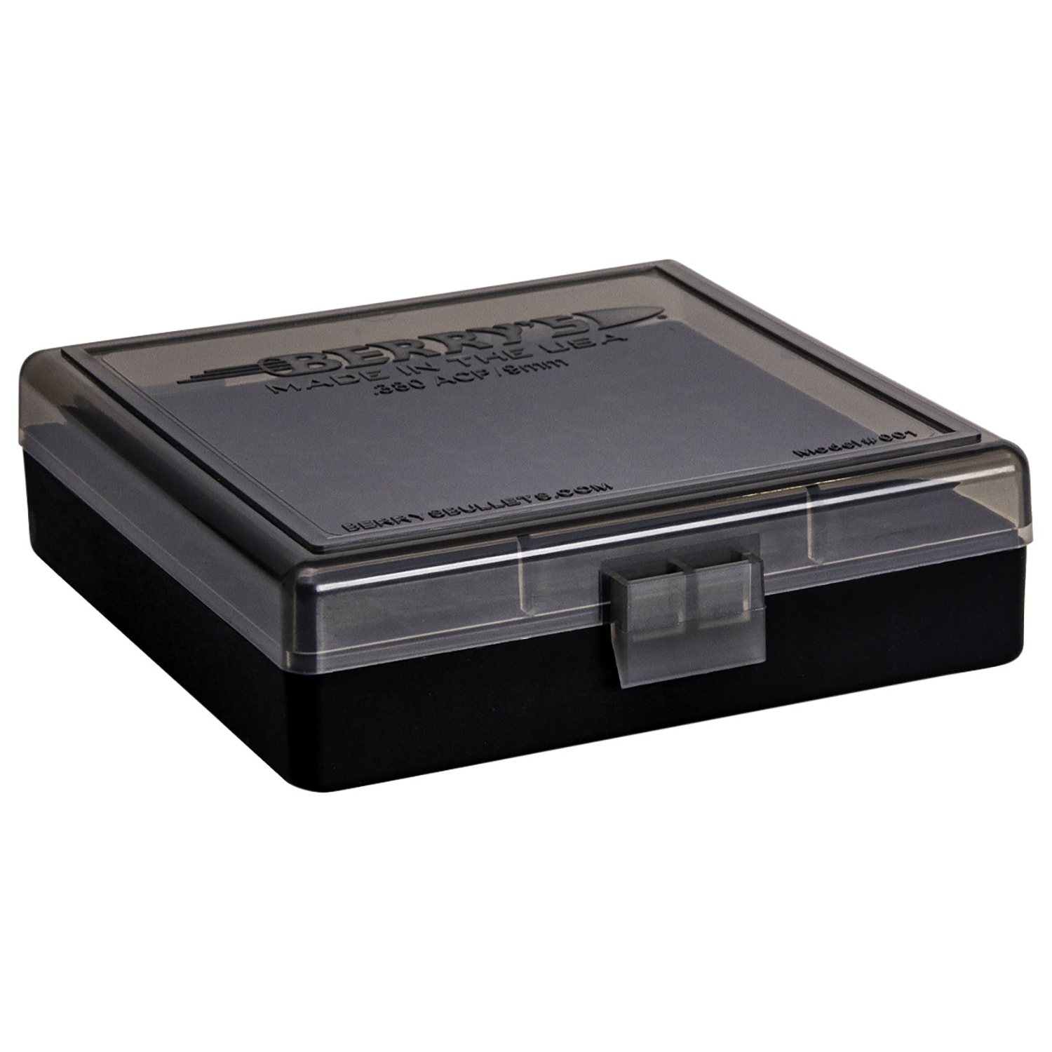Berrys 001 .380 CAL/9MM 100RD Smoke/black Ammo Box