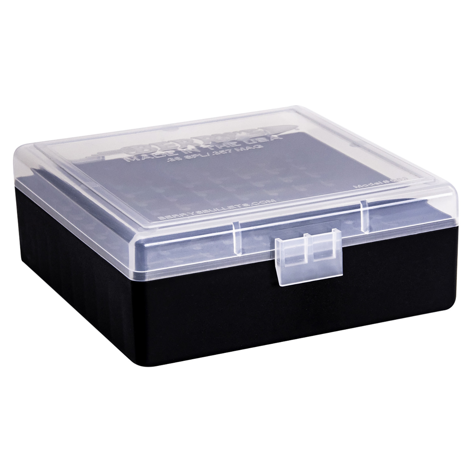 Berrys 003 .38/.357 100RD Clear/black Ammo Box