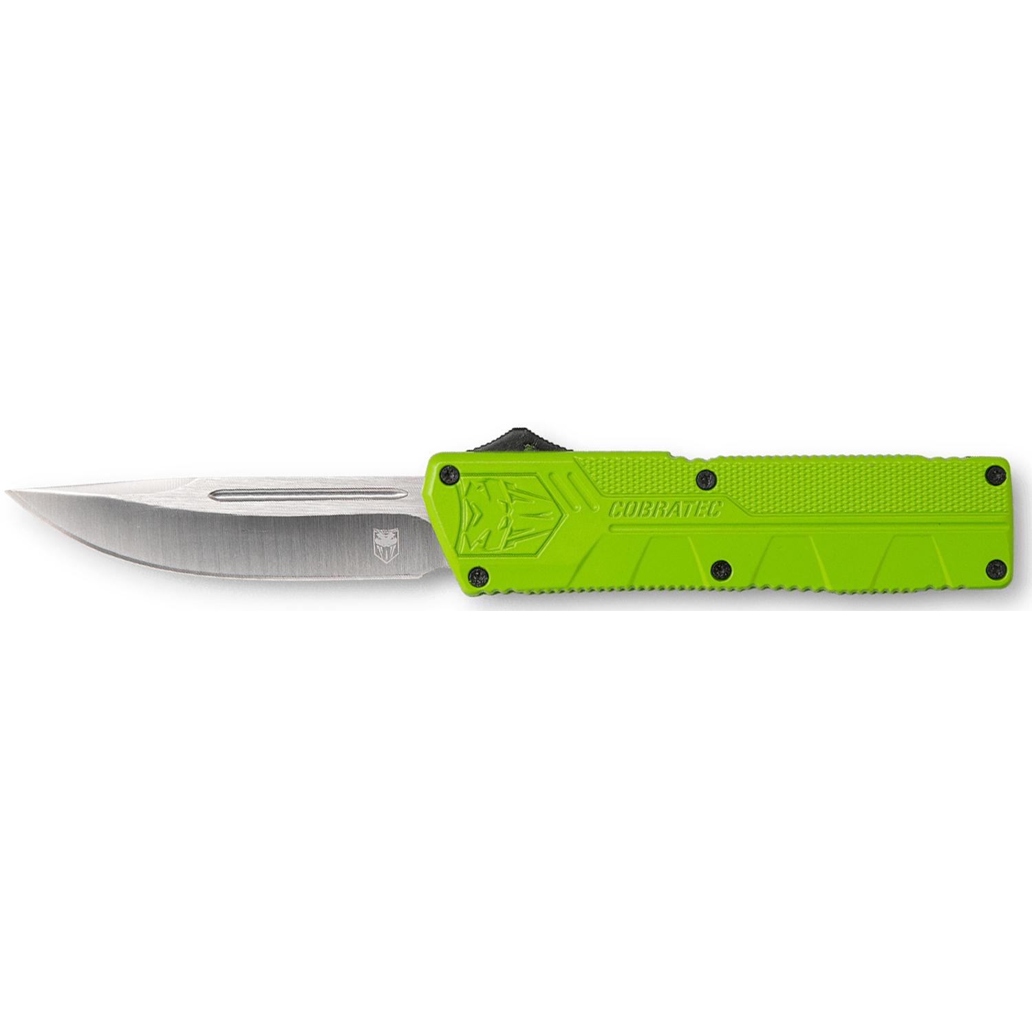 Cobratec Lightweight Otf Knife Zombie Green 3.25 Drop Point
