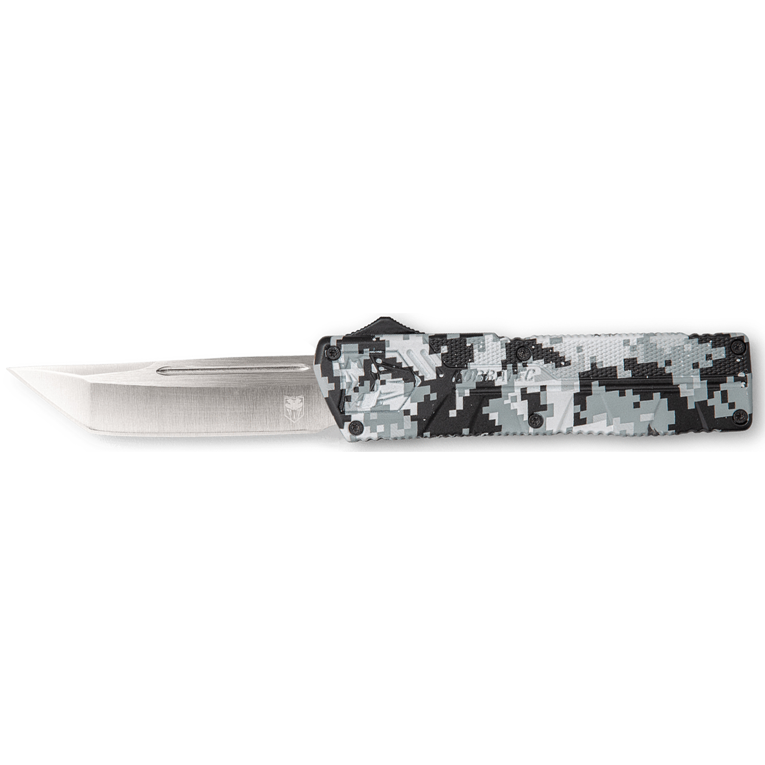 Cobratec Lightweight Otf Knife 3.25 Tanto D2 Steel Winter Digi Camo