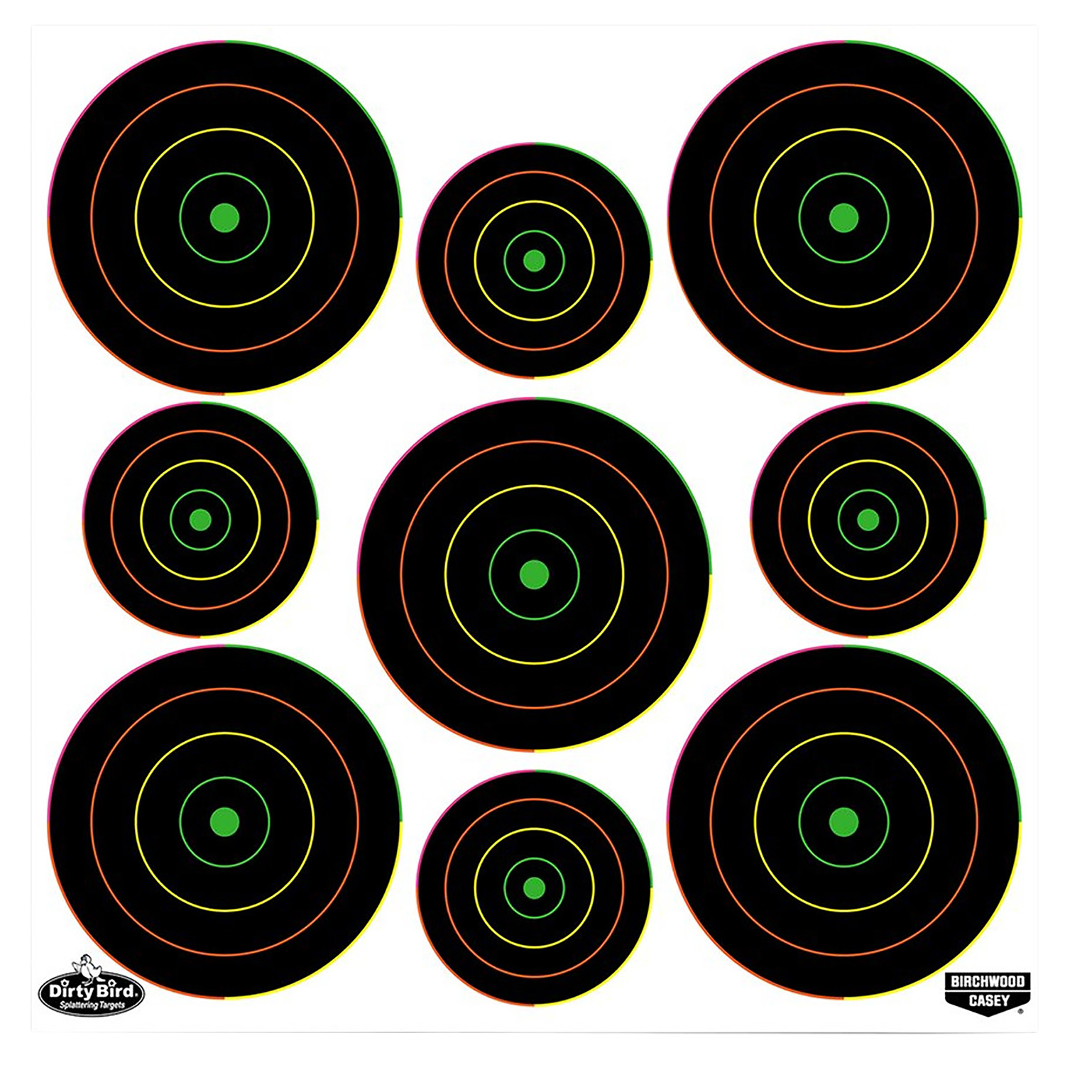 Birchwood Casey Dirty Bird Bullseye Tagboard Hanging Targets 20PK