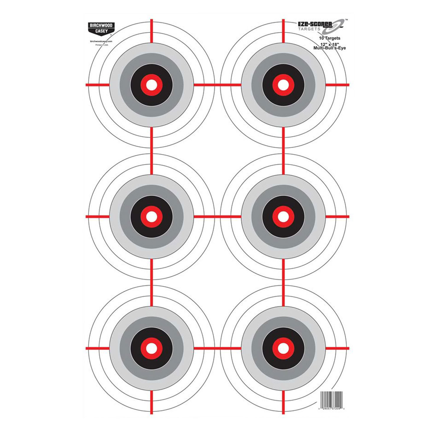 Birchwood Casey Eze-scorer Bullseye Paper Target 12 X 18 10PK