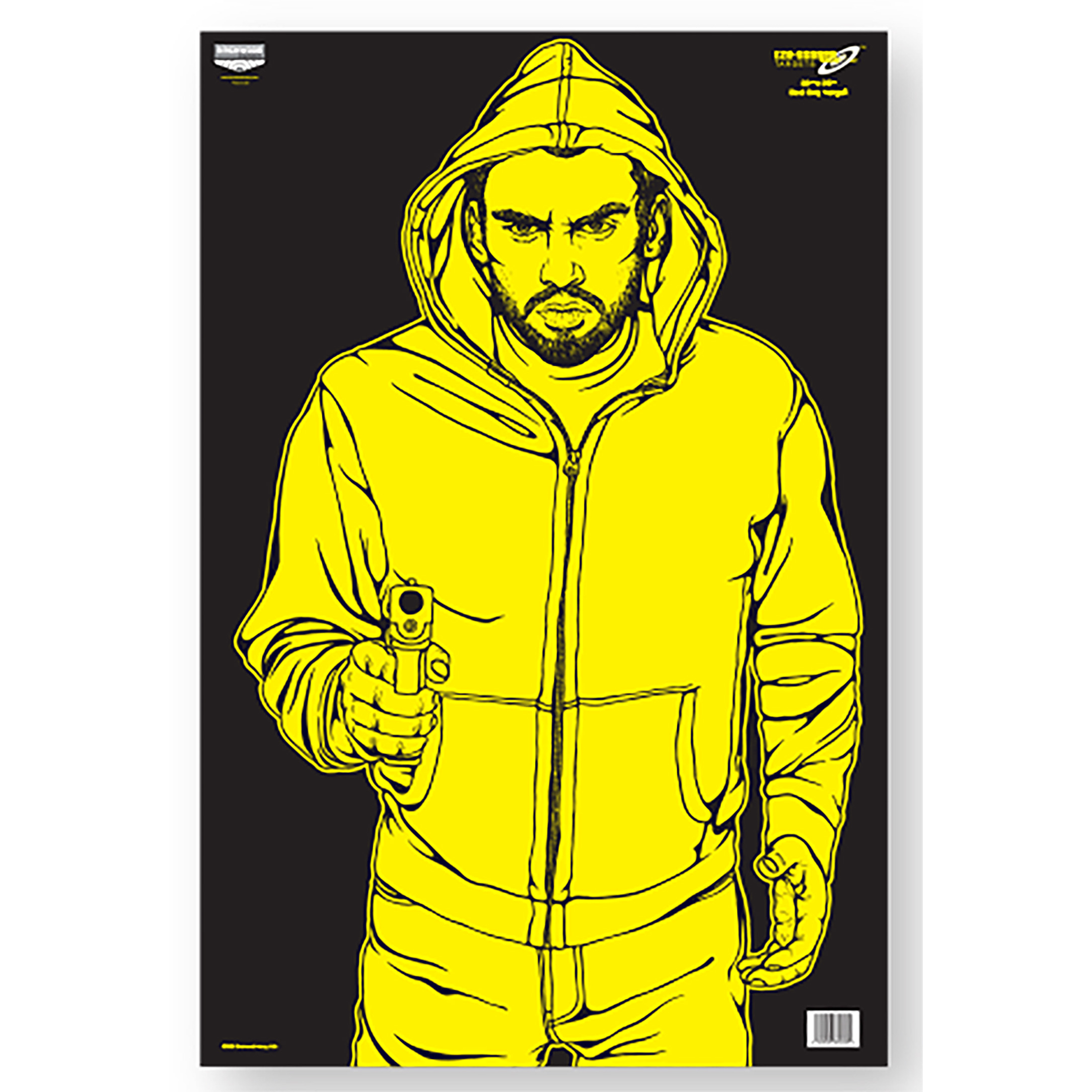 Birchwood Casey Eze-scorer 23 X 35 Black/yellow Paper Targets - 5 Pack