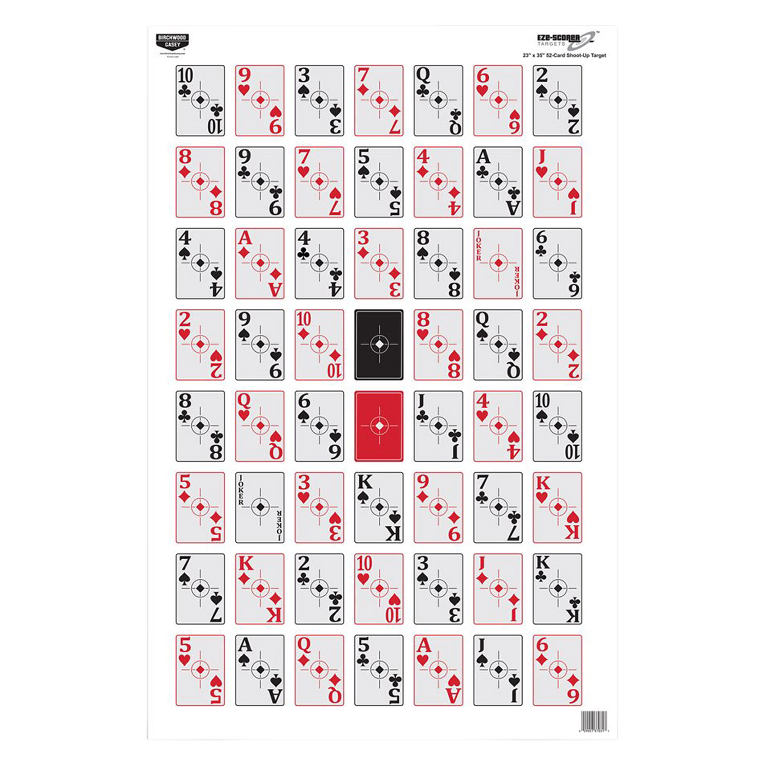 Birchwood Casey Eze-scorer 23X35 52-CARD Shoot-up 5 Pack