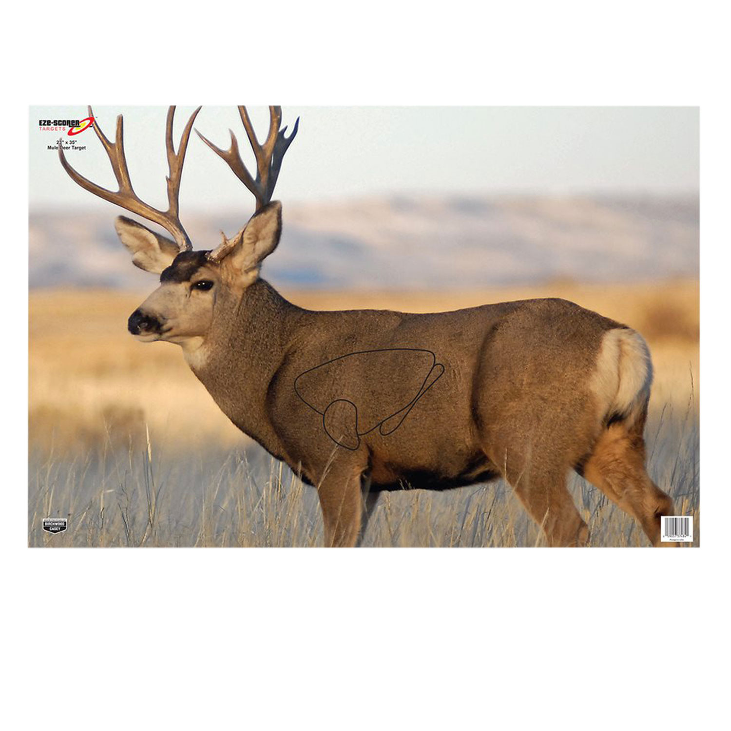Birchwood Casey Eze-scorer 23X35 Mule Deer Paper Target 2PK