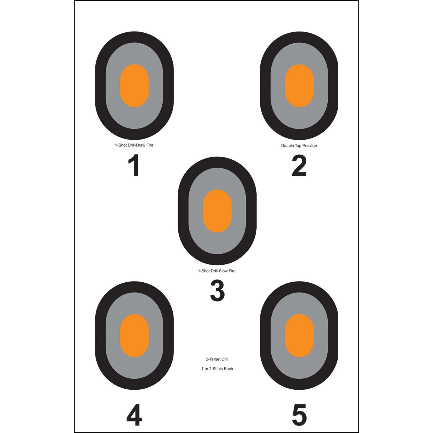 Action Target 530OC100 Bullseye Paper Target 23 X 35 100BX