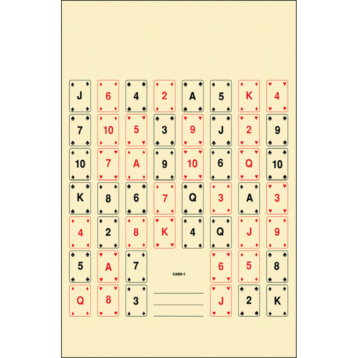 Action Target CARD1100 Entertainment Playing Cards 100BX
