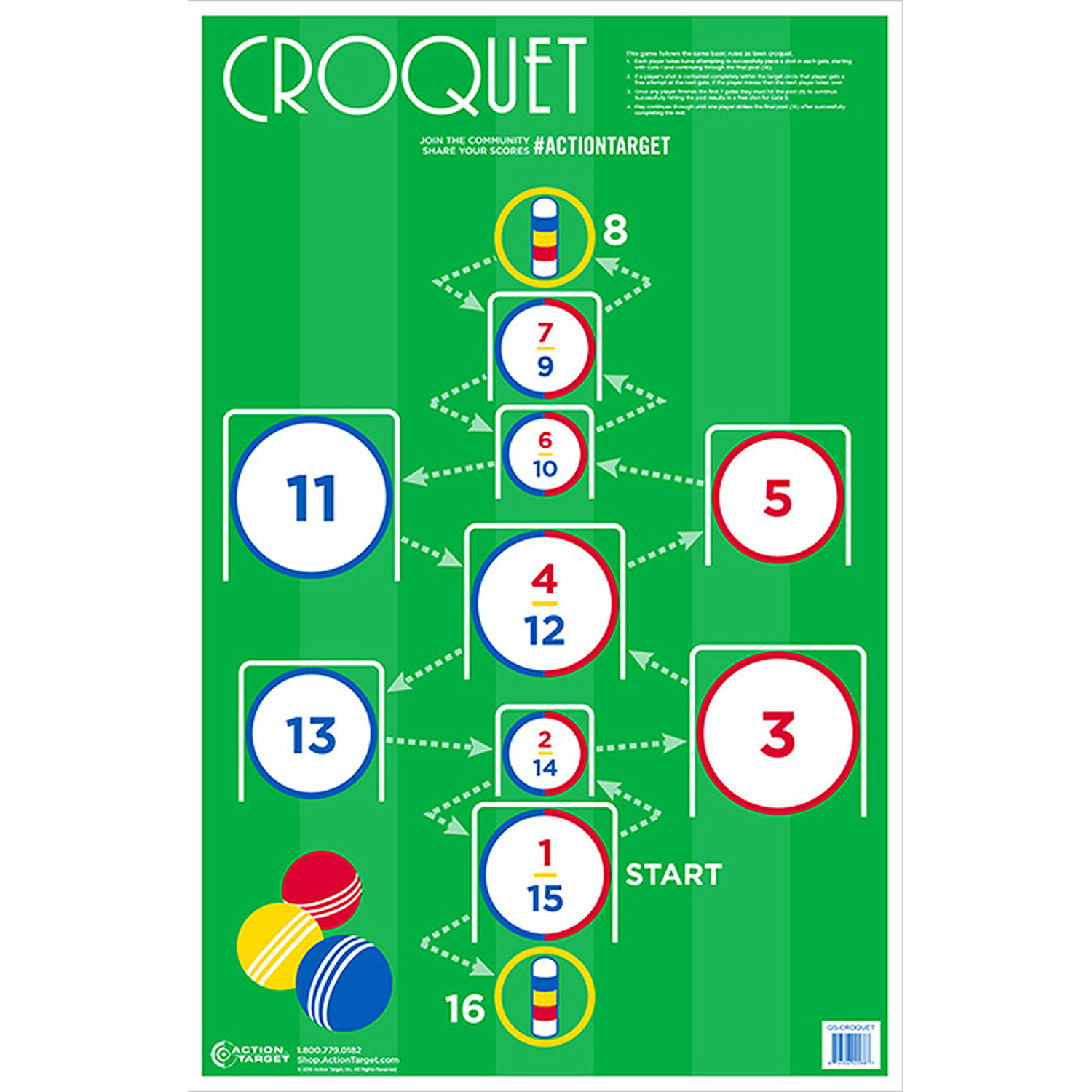 Action GSCROQUET100 Croquet 100BX