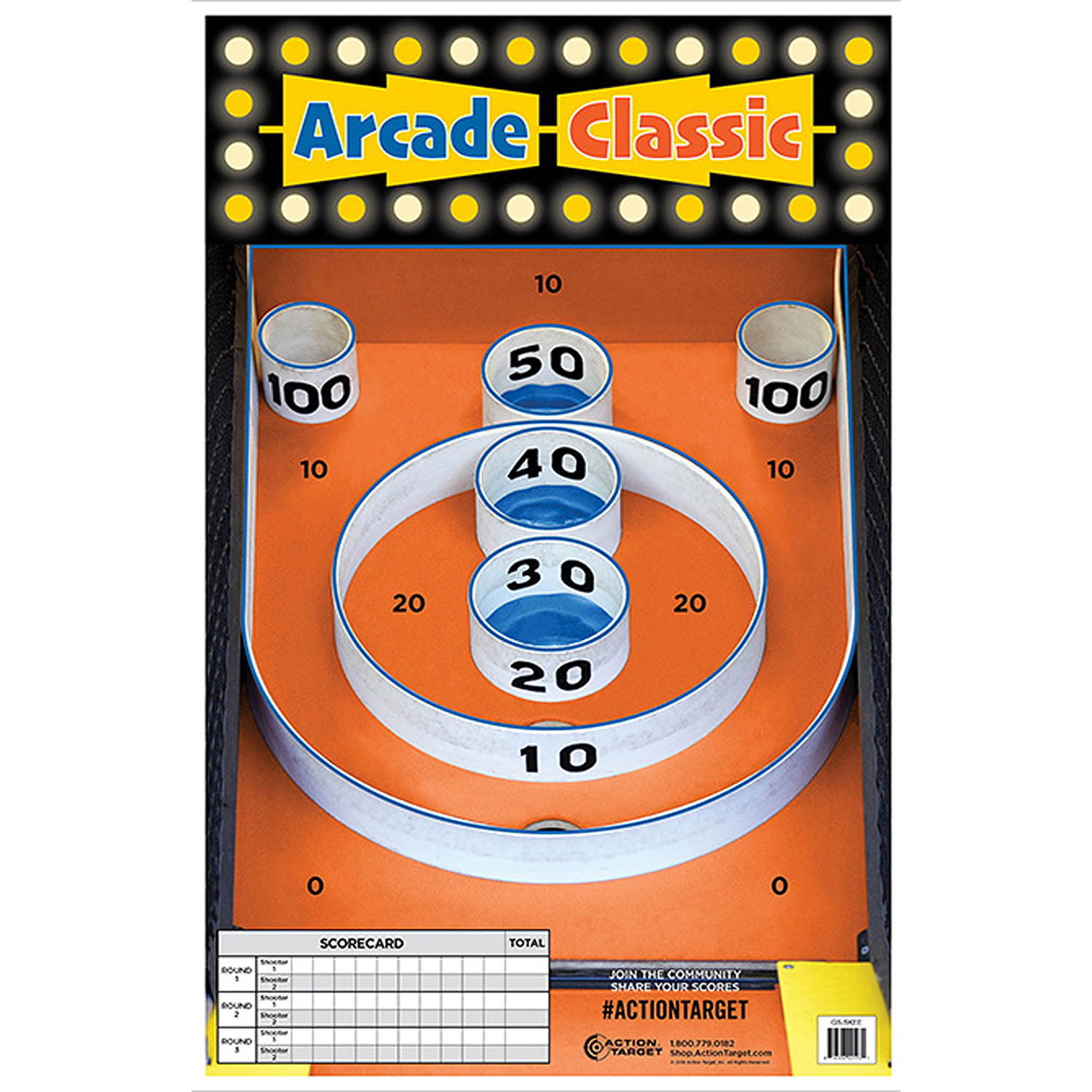 Action GSSKEE100 Skee Ball 100BX Target