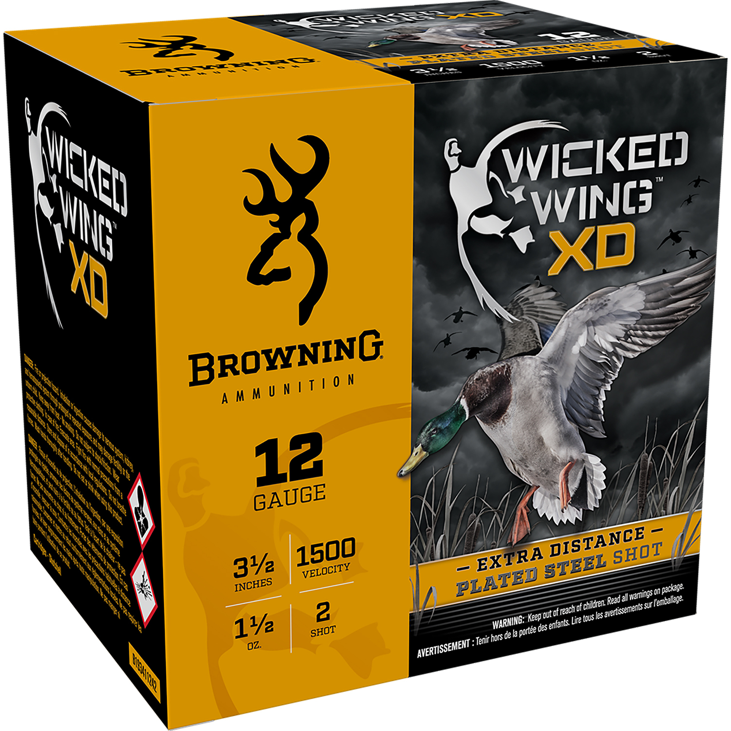 Browning Wicked Wing Xd 12 Gauge 3.50 1 1/2OZ 2 Shot 25/10