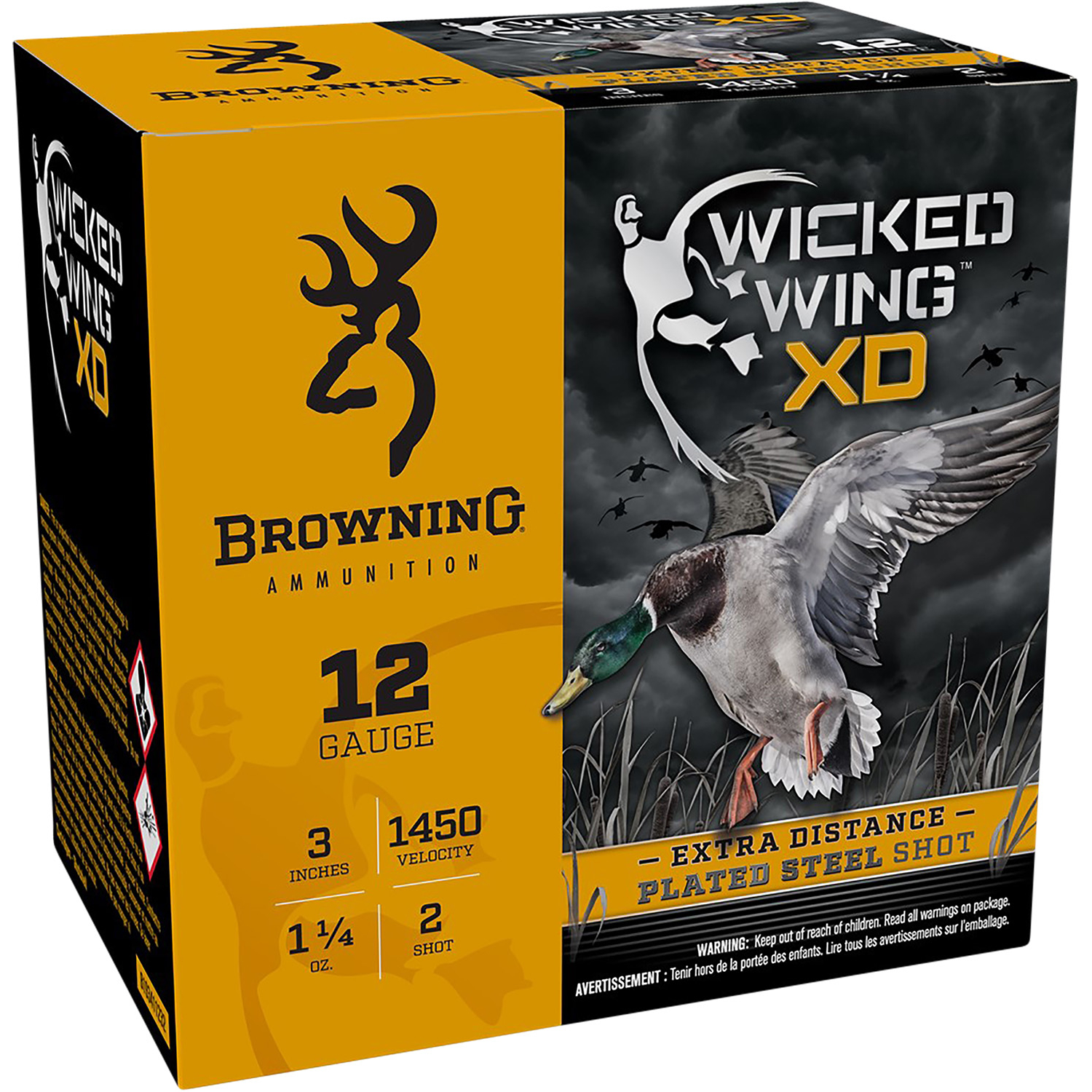 Browning Wicked Wing Xd 12 Gauge 3 1 1/4OZ 2 Shot 25/10