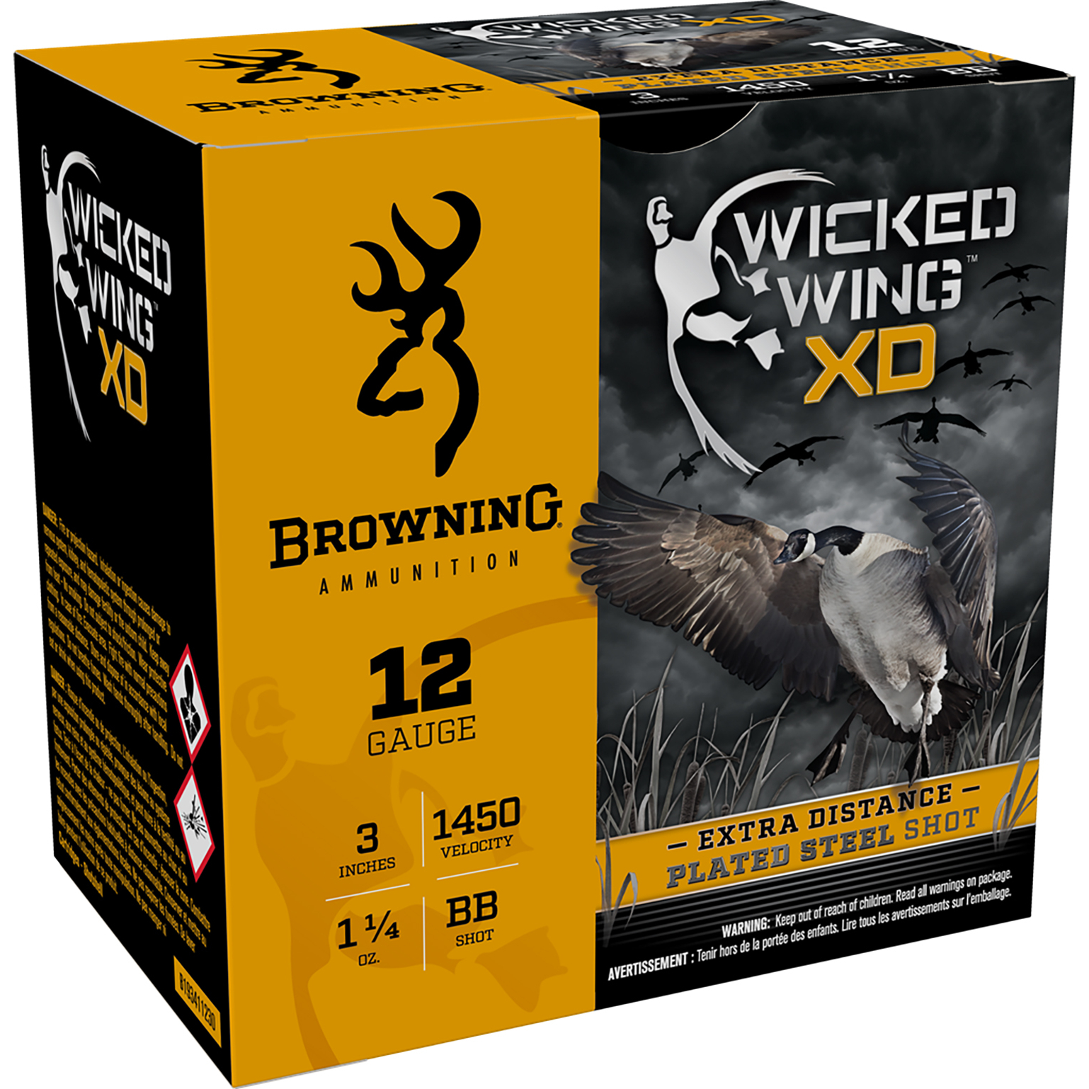 Browning Wicked Wing Xd 12 Gauge 3 1 1/4 Oz Bb Shot 25/10