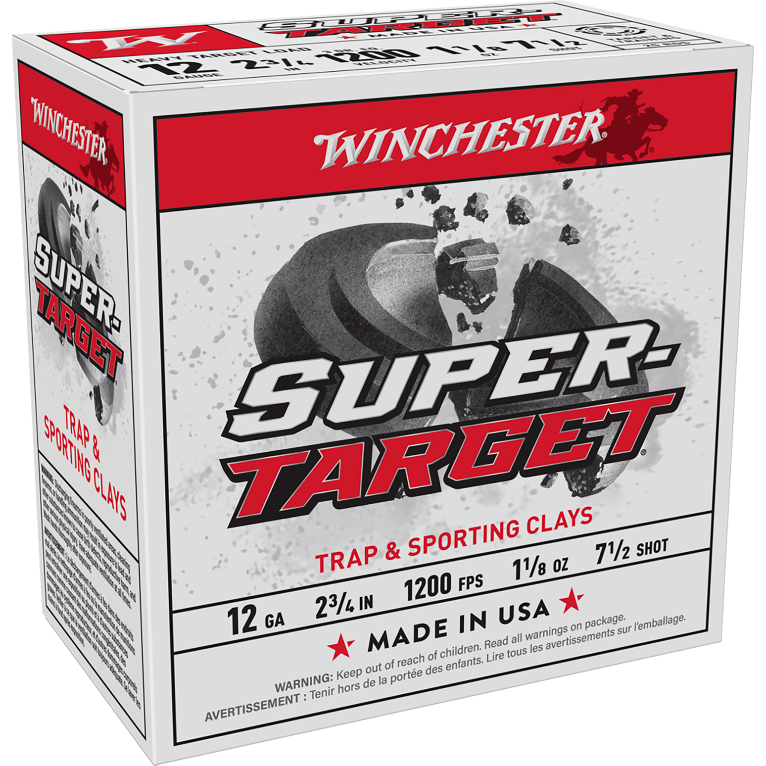 Winchester Super Target Heavy 12GA 2-3/4 1-1/8OZ 7.5 Shot 25RD