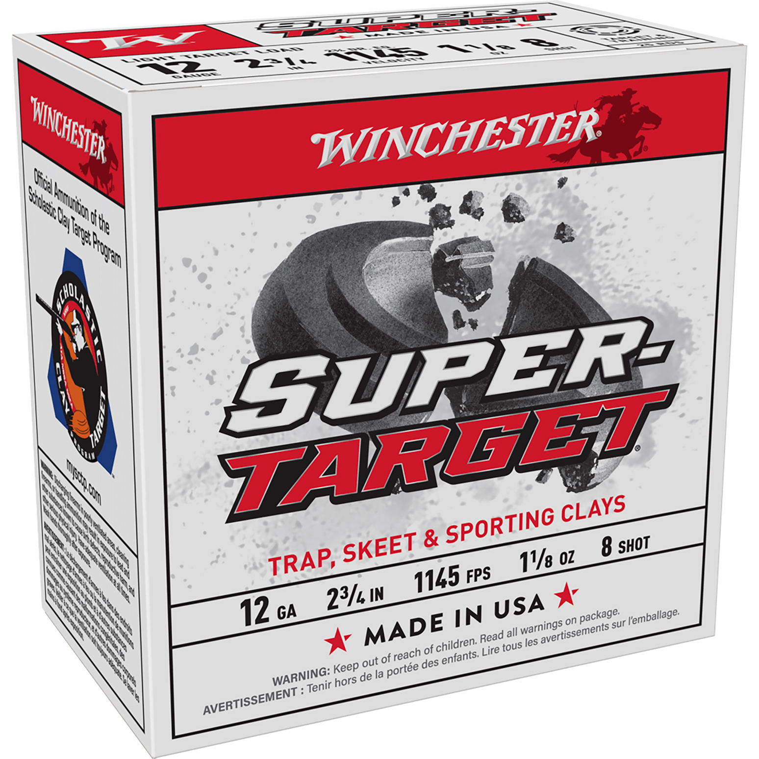 Winchester Super Target 12GA 2 3/4 1 1/8OZ 8 Shot 25 Rd