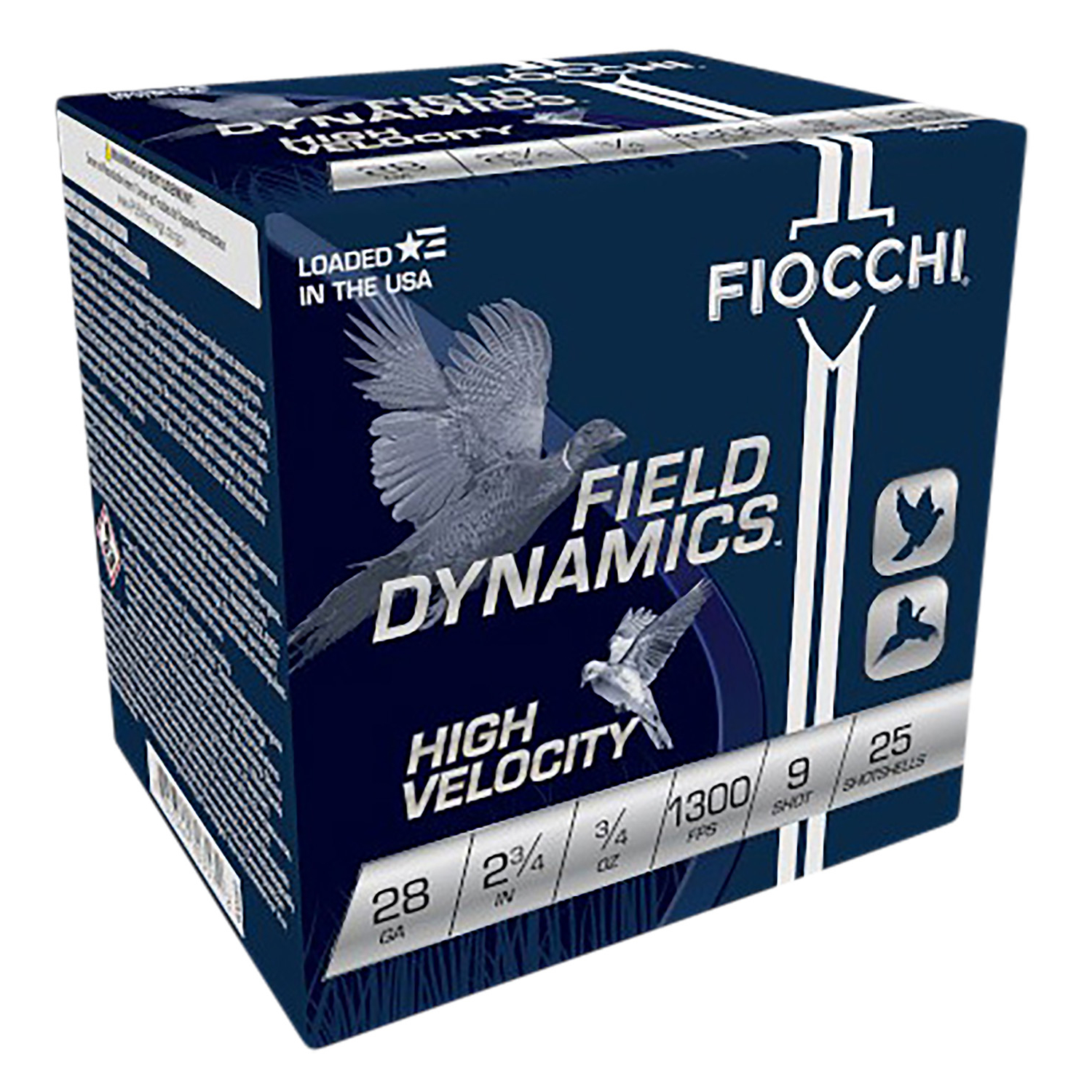Fiocchi 28HV9 High Velocity 28 Gauge 2.75 3/4 Oz 9 Shot