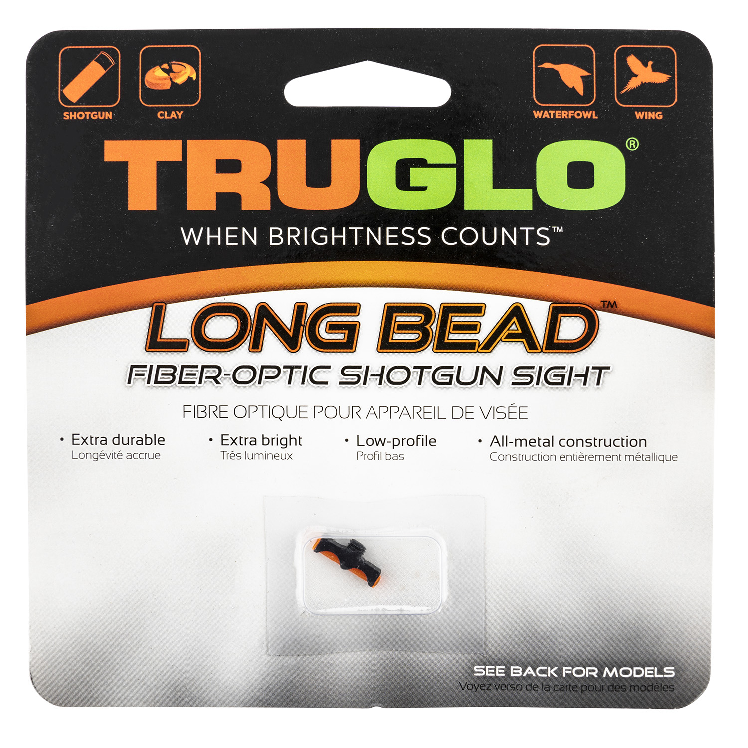 Tru TG-947ARM Longbead Metal 6-48 Red Fiber Optic Bead