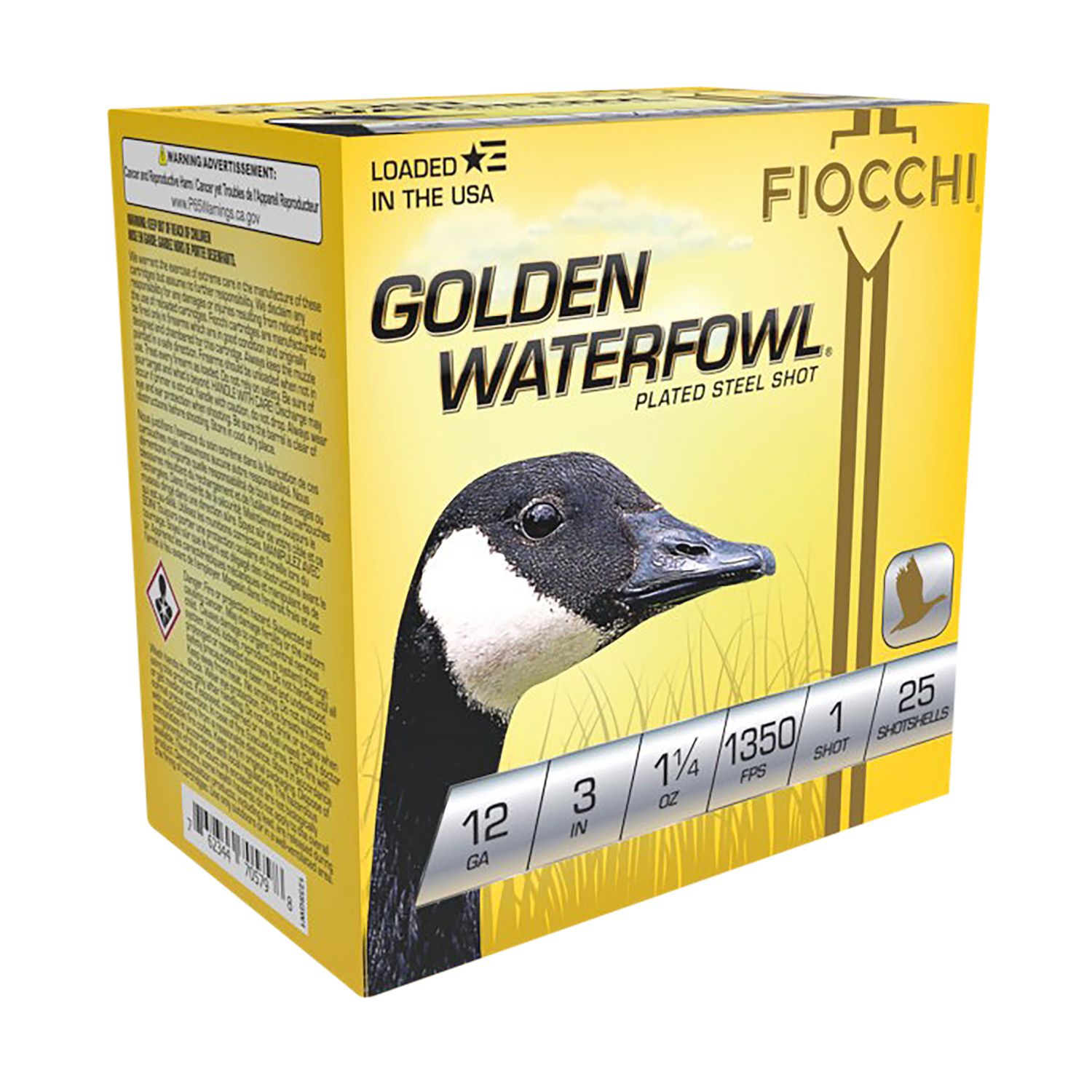 Fiocchi Golden Waterfowl 12 Gauge 3 1 1/4 Oz 25/10