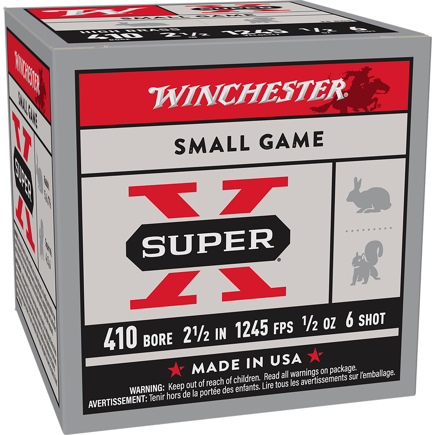 Winchester Super X 410GA 2 1/2 1/2OZ 6 Shot 25RD