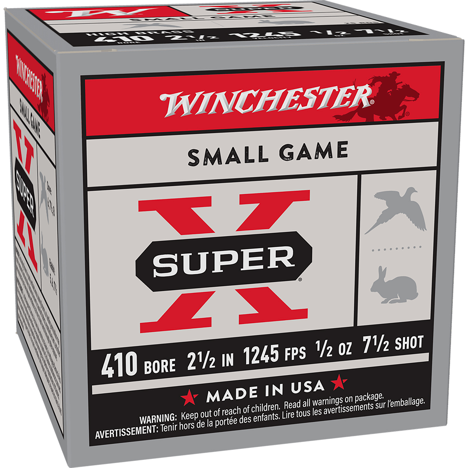 Winchester Super X 410GA 2 1/2 1/2OZ 7.5 Shot 25RD
