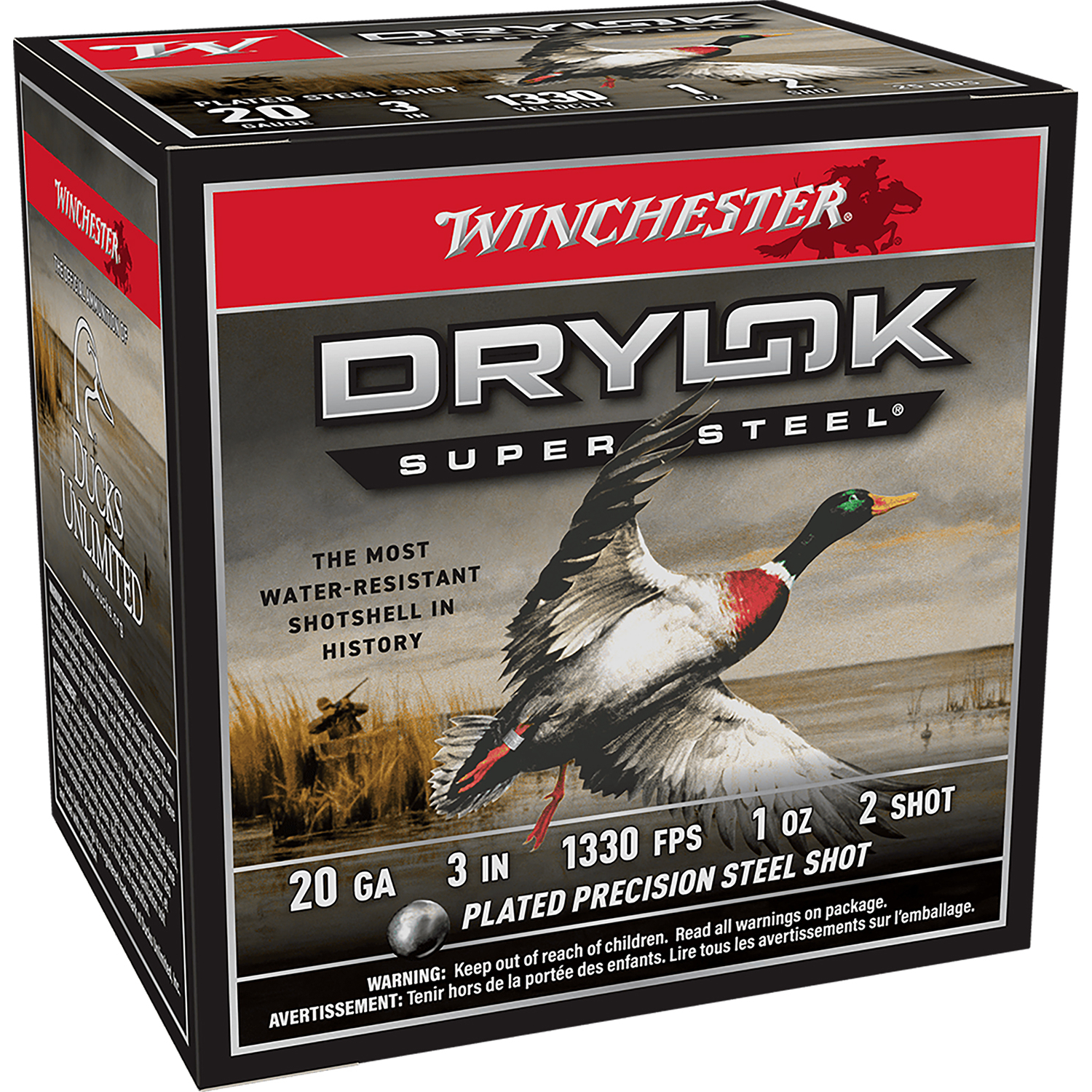 Winchester Drylok Super Steel Magnum 20GA 3 1OZ 2 Shot 25RD