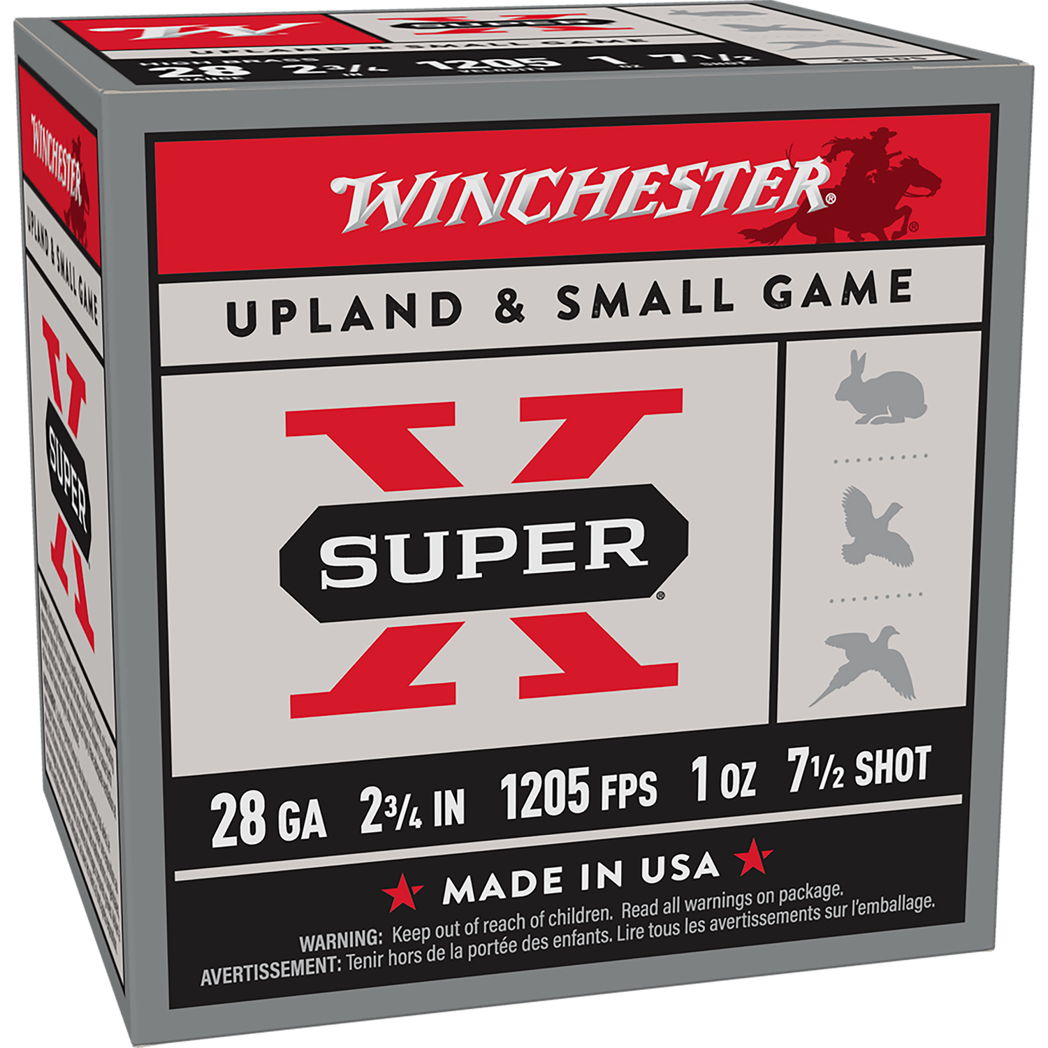 Winchester Super X 28GA 2.75 1OZ 7.5 Shot 25RD