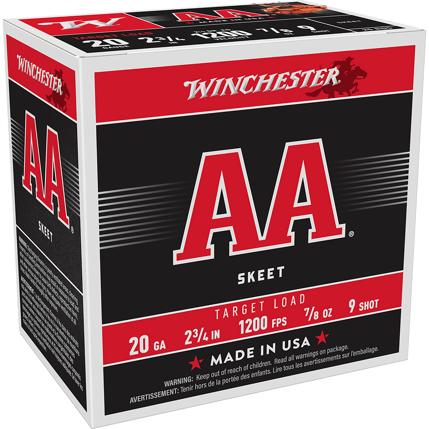 Winchester Aa 20GA 2.75 7/8OZ 9 Shot 25RD