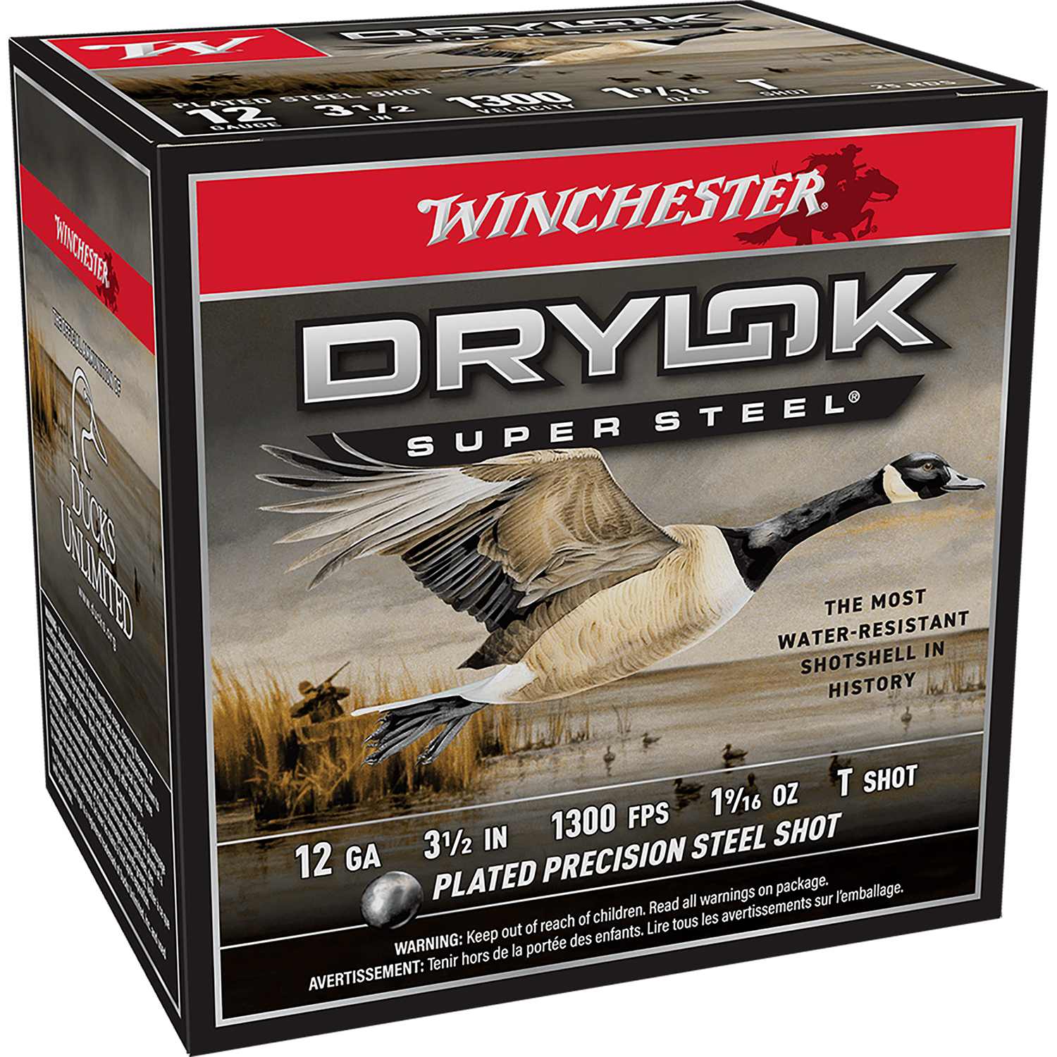 Winchester Drylok Super Steel 12GA 1 9/16OZ T Shot 25 Per Box