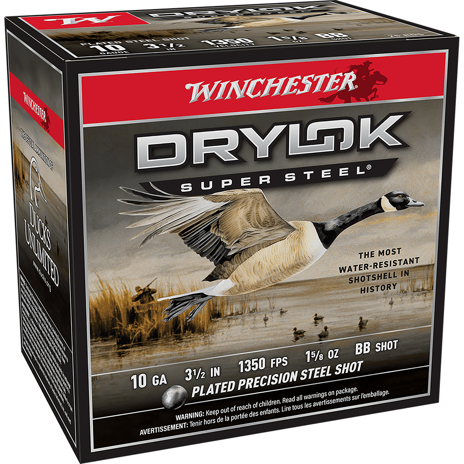 Winchester Drylok Super Steel Magnum 10GA 3.5 1-5/8OZ Bb Shot 25RD