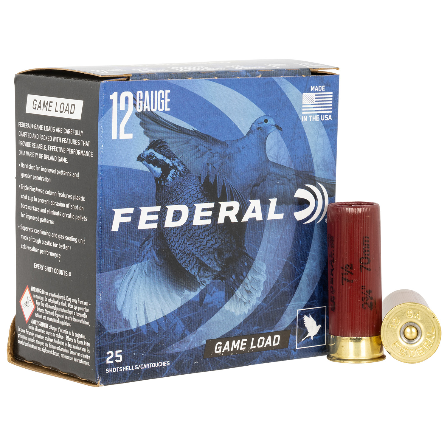 Federal Game-shok 12GA 2-3/4 1OZ 7.5 Shot 25RD