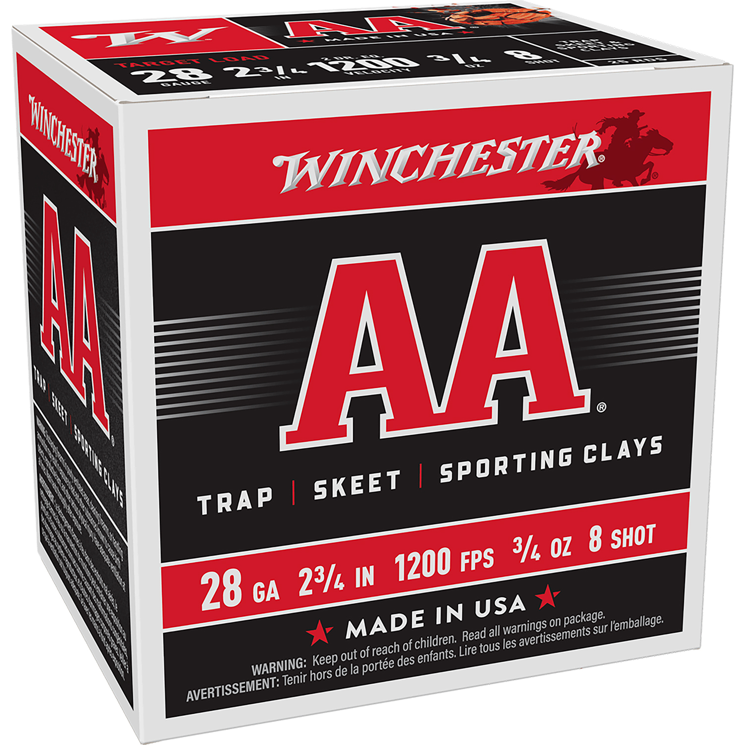 Winchester Aa Target 28GA 2-3/4 3/4OZ 8 Shot 25RD