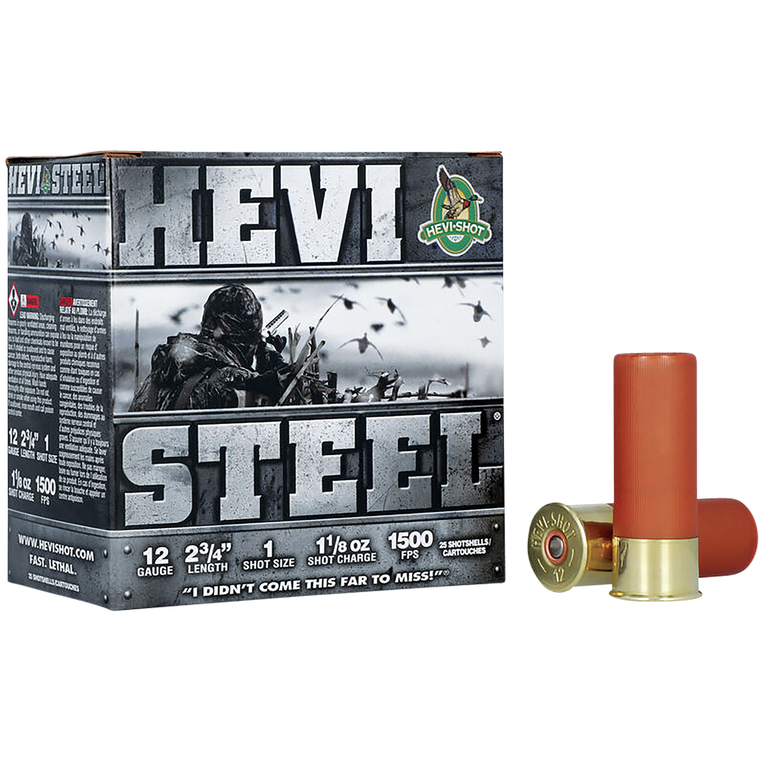 Hevi HS61221 Hevi-steel 12 Gauge 2.75 1 1/8 Oz 25/10