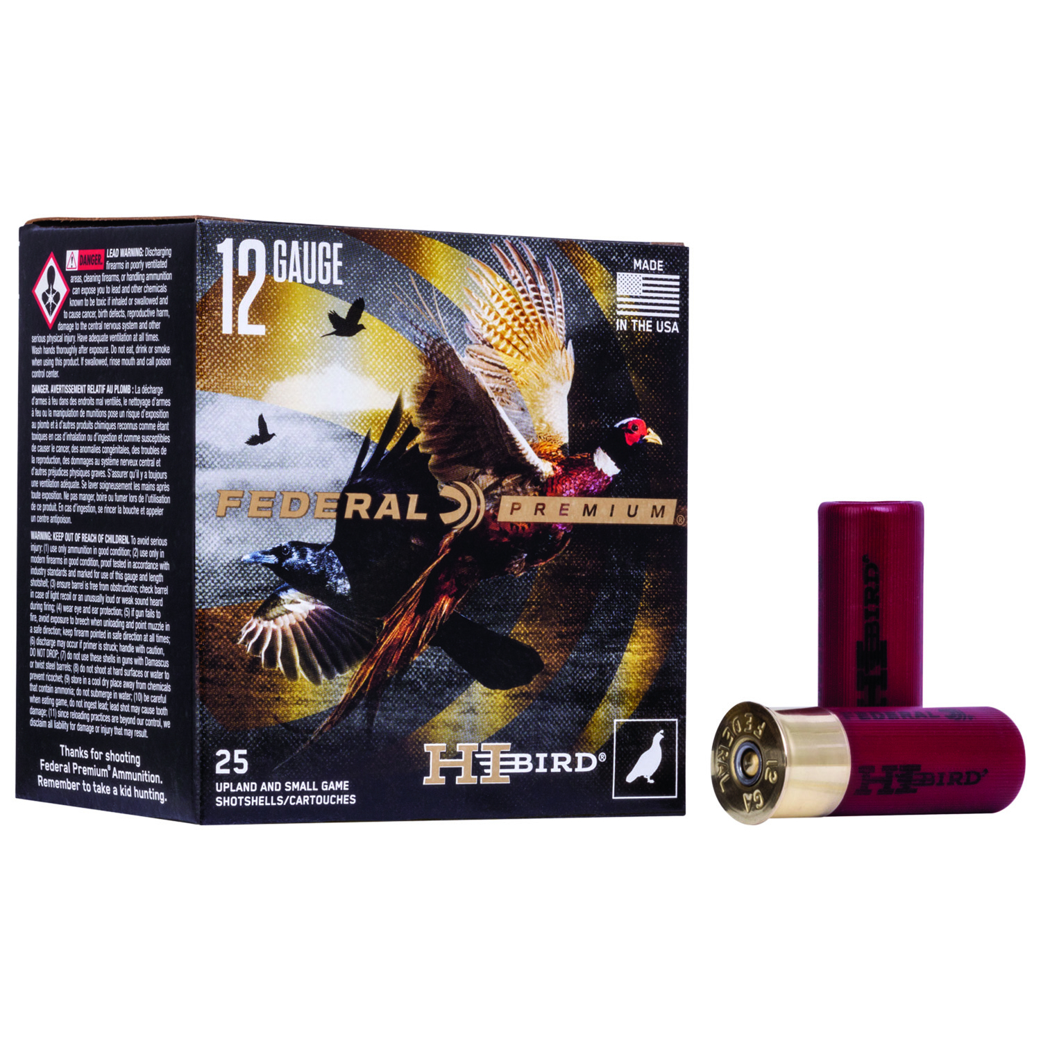 Federal Premium Hi-bird Upland 12GA 2 3/4 1 1/4OZ 5 Shot 25RD