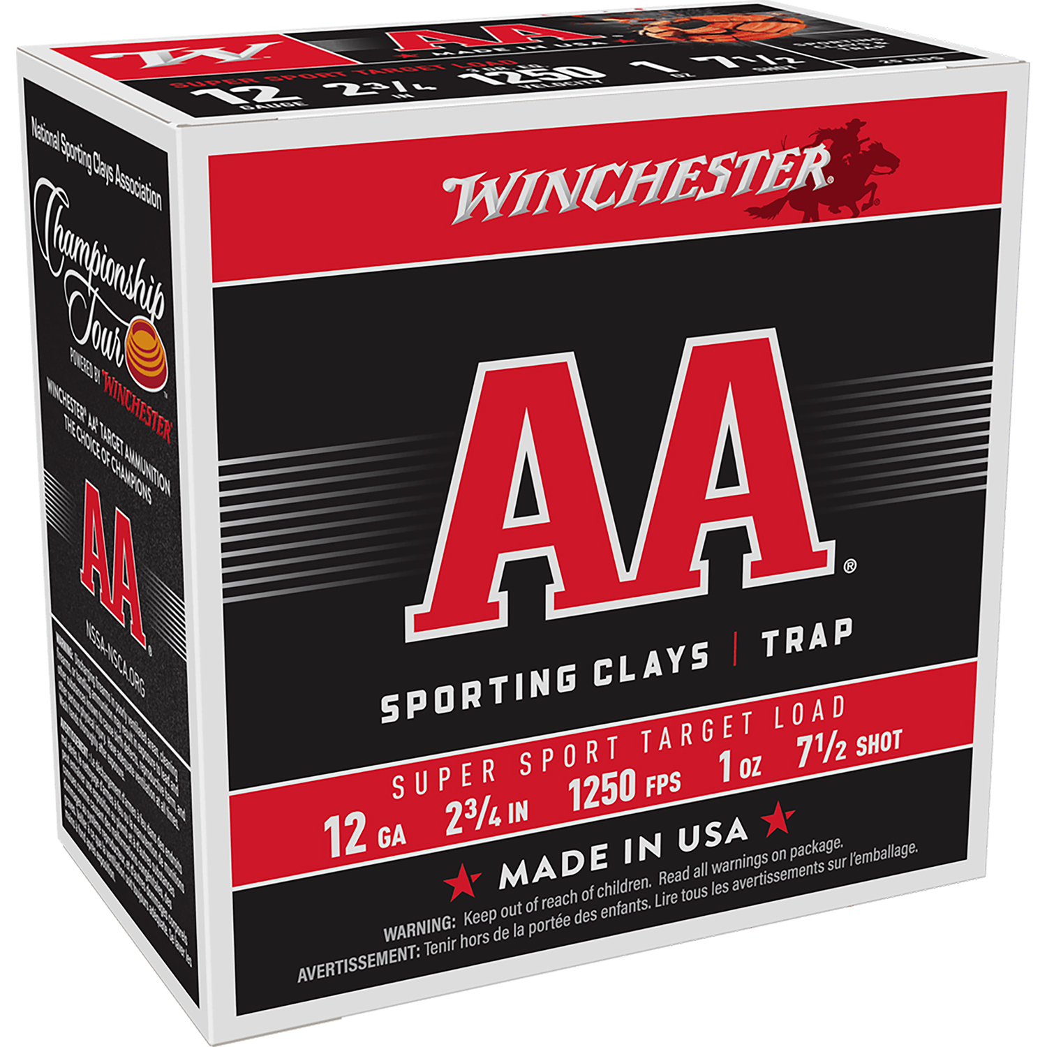 Winchester Aa Super Sport 12GA 2-3/4 1OZ 7.5 25/RD