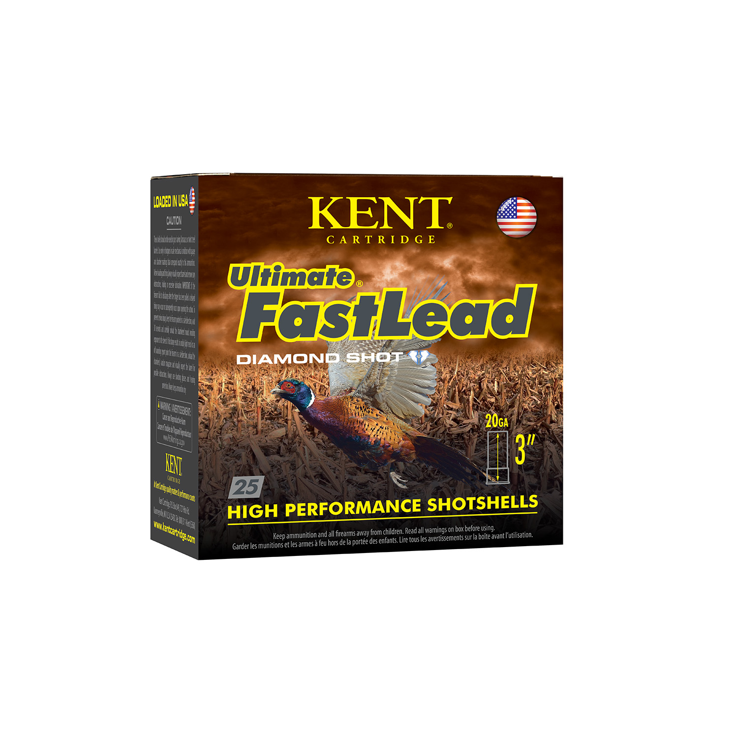 Kent Ultimate Fast Lead Upland 20GA 3 1 1/4OZ 5 Shot 25RD