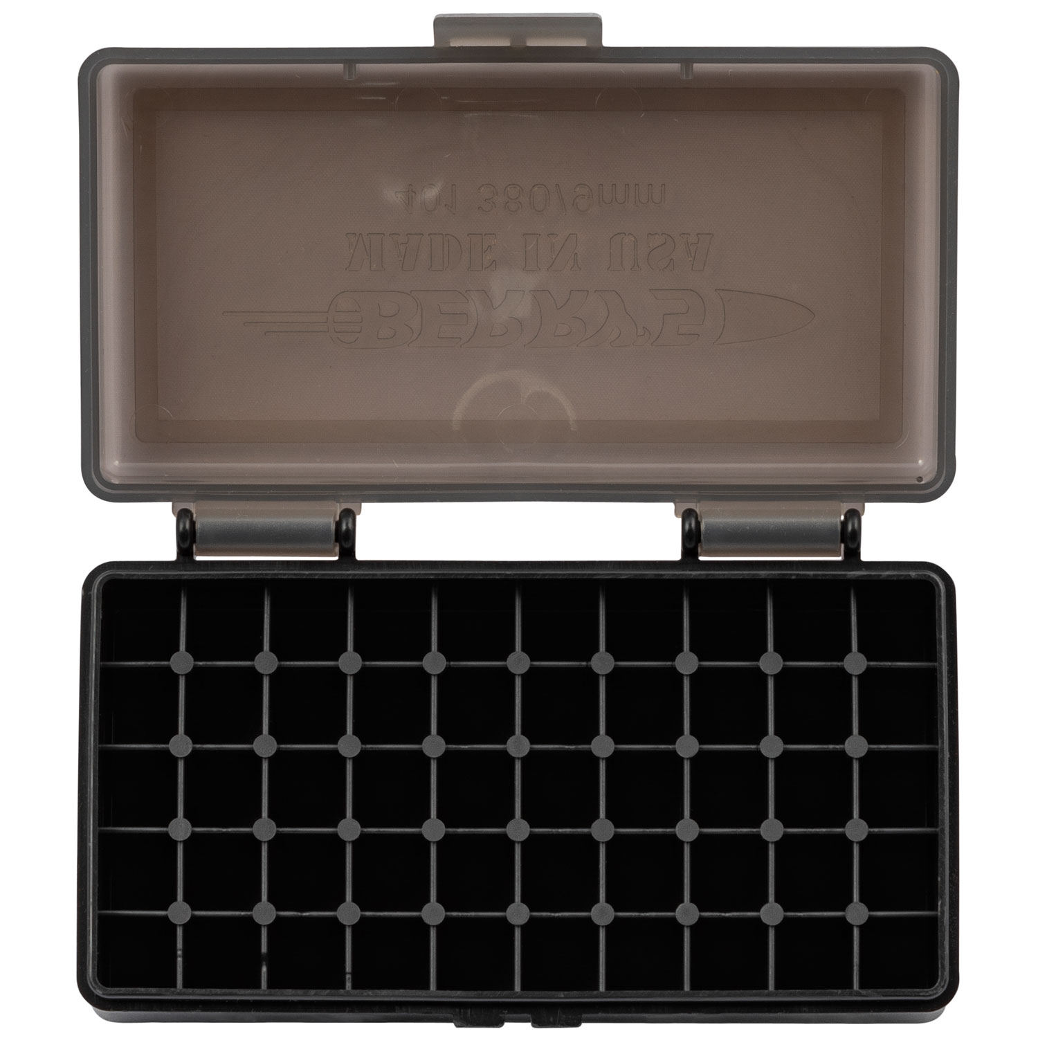 Berrys 401 .380 CAL/9MM 50RD Smoke/black Ammo Box