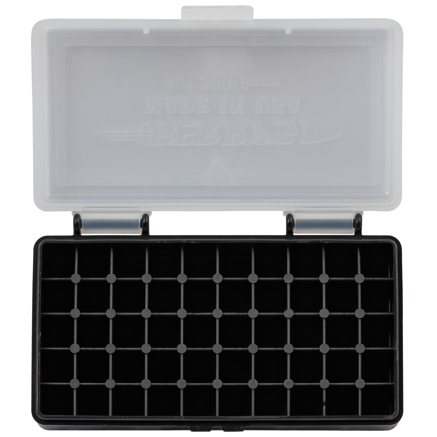 Berrys 401 .380 CAL/9MM 50RD Clear/black Ammo Box