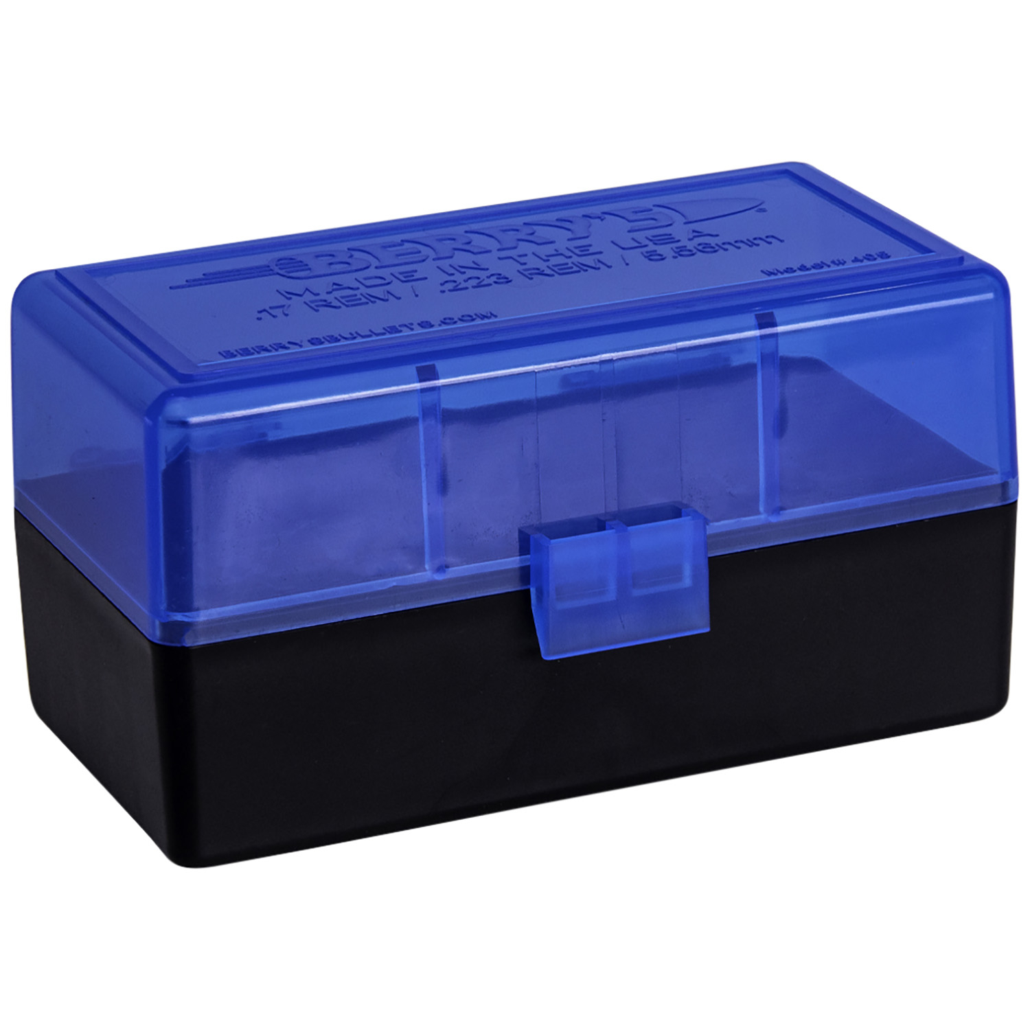 Berrys 405 .223 Rem / 5.56MM 50RD Blue/black Ammo Box