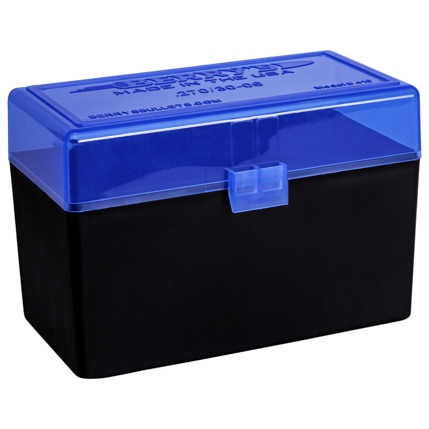 Berrys 409 Ammo Box .243/.308 50 Round Blue/black