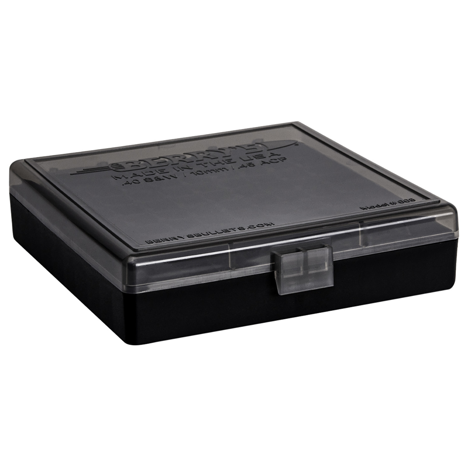 Berrys 008 Ammo Box .40 S&W/.45 Acp 100RD Smoke/black