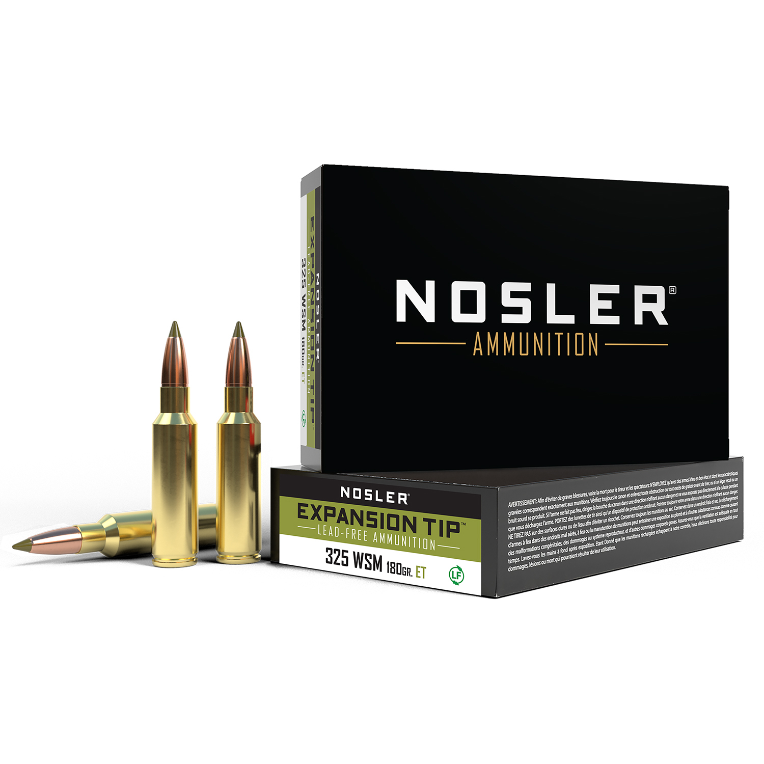 Nosler E-tip Lead Free 325 Wsm 180 Gr 20 Rd Ammunition