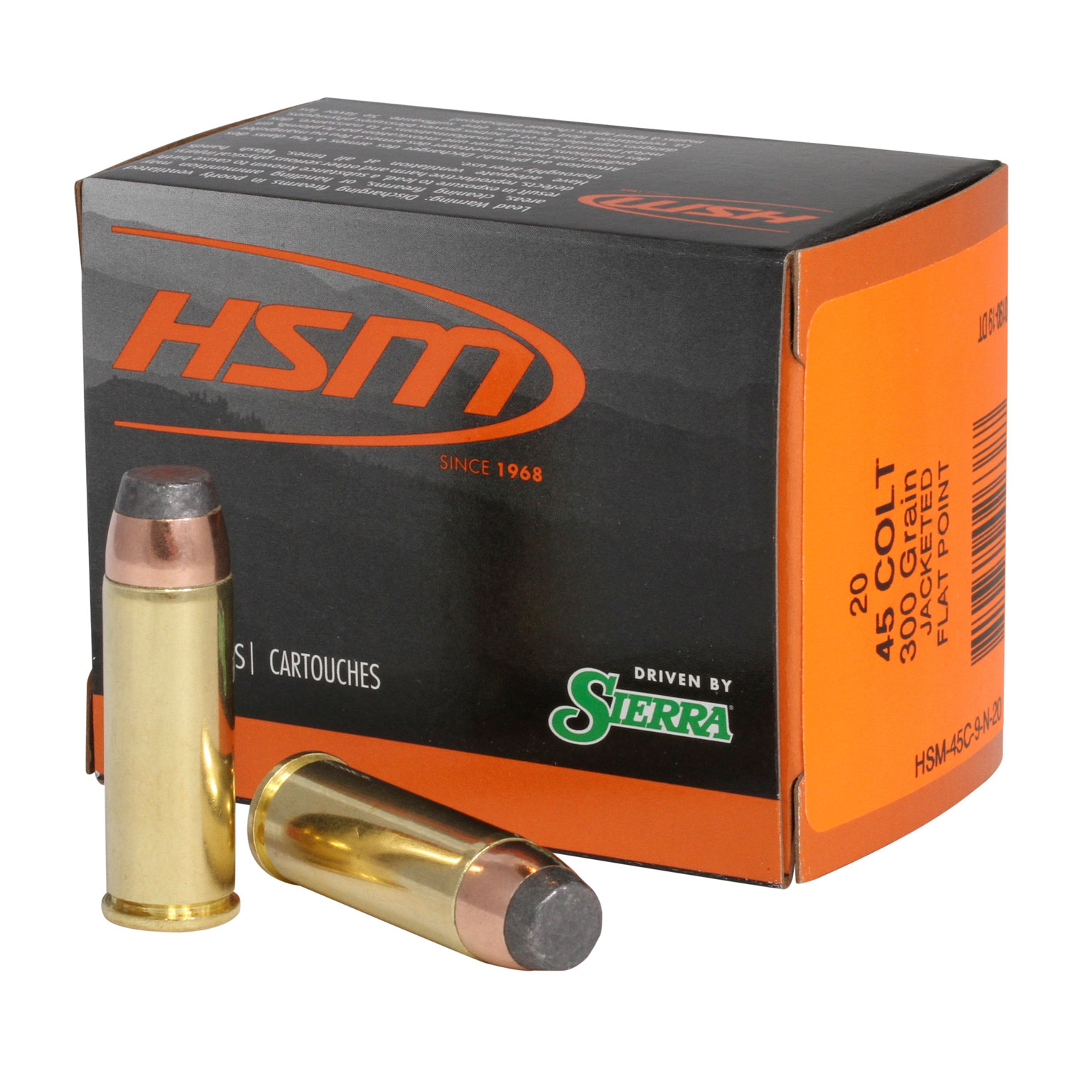 Hsm Pro Pistol 45 Colt 300GR Jacketed Soft Point 20RD