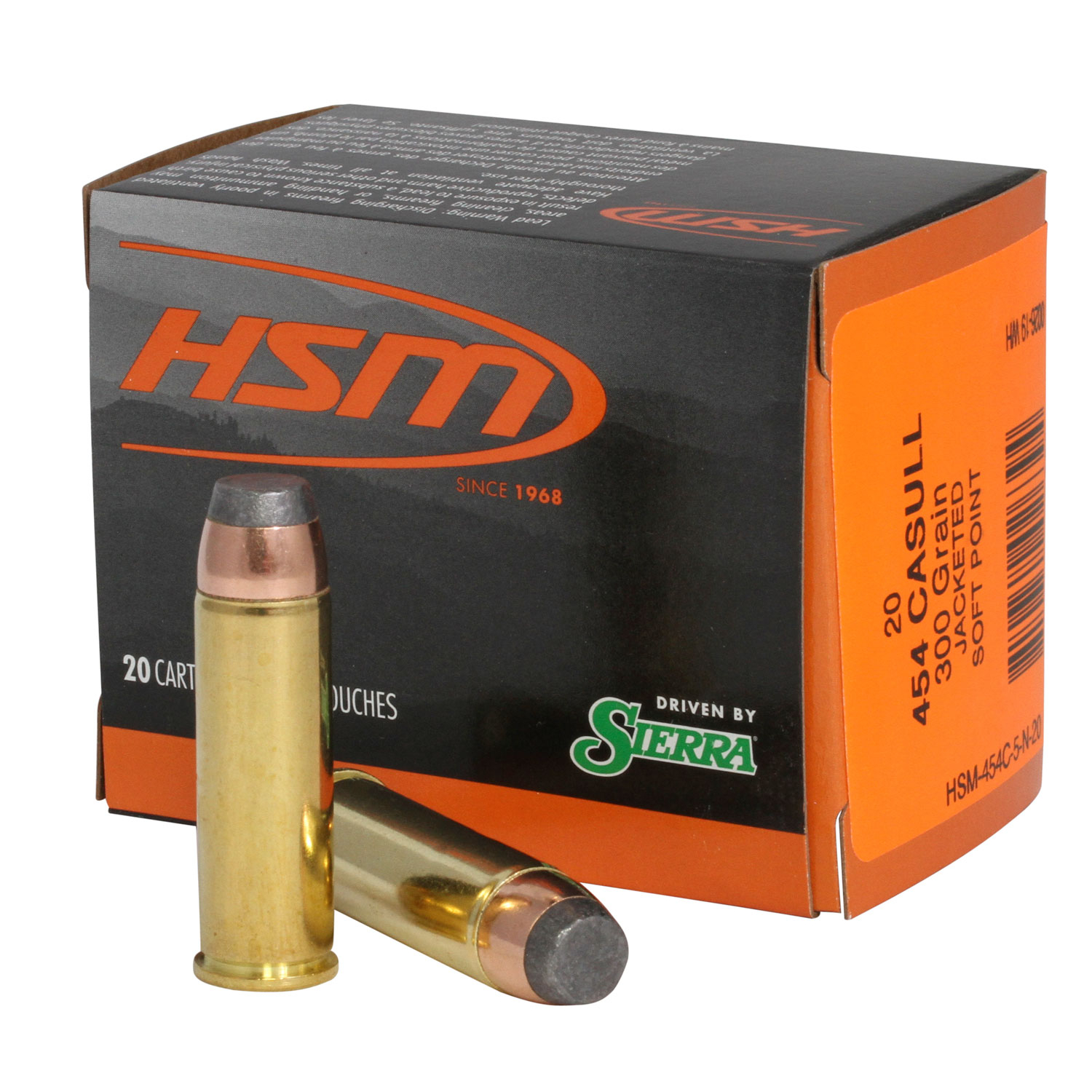 Hsm Pro Pistol 454 Casull 300GR Jsp 20RD