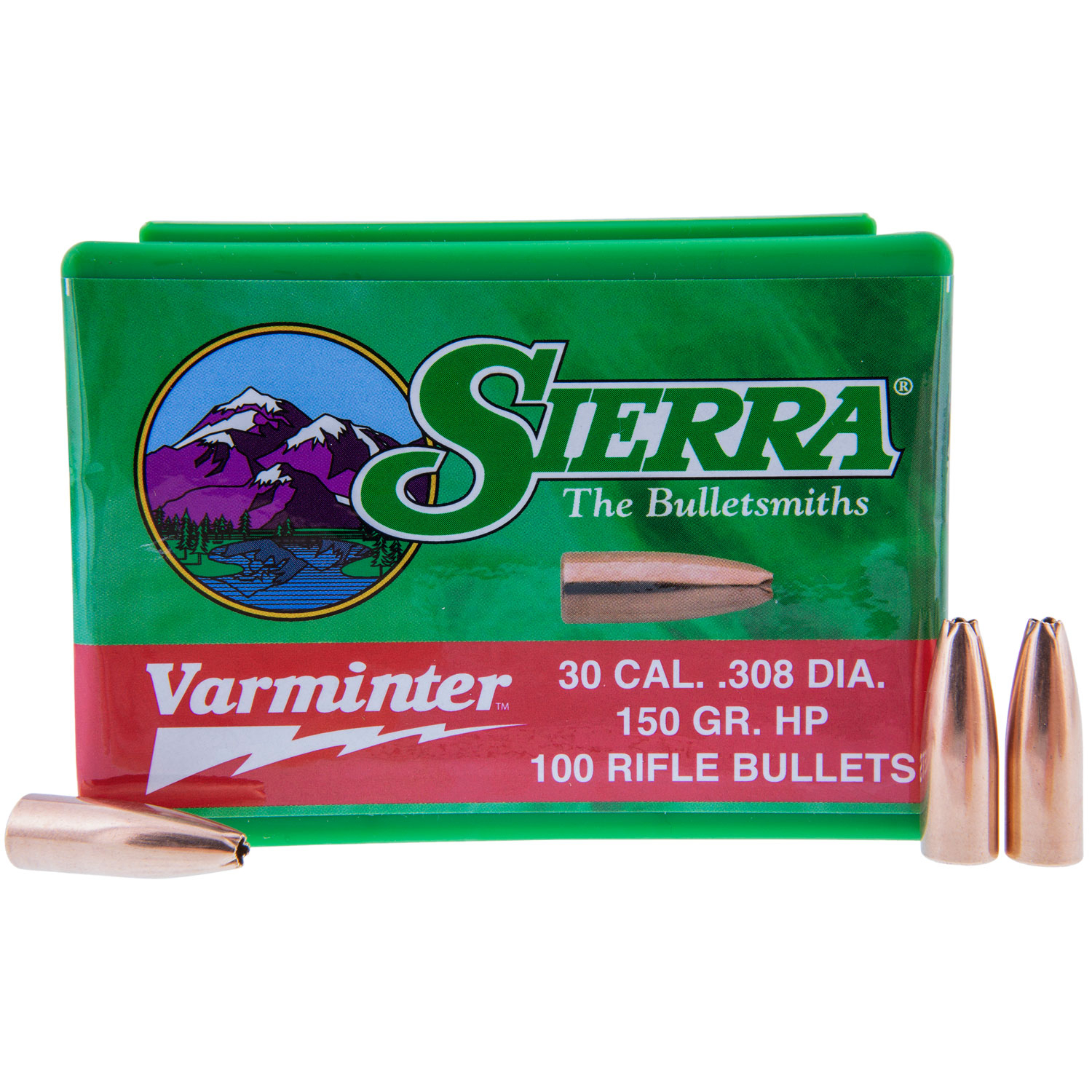 .30 Caliber .308 150 Gr. Hollow Point Varminter Bullets 100 Count