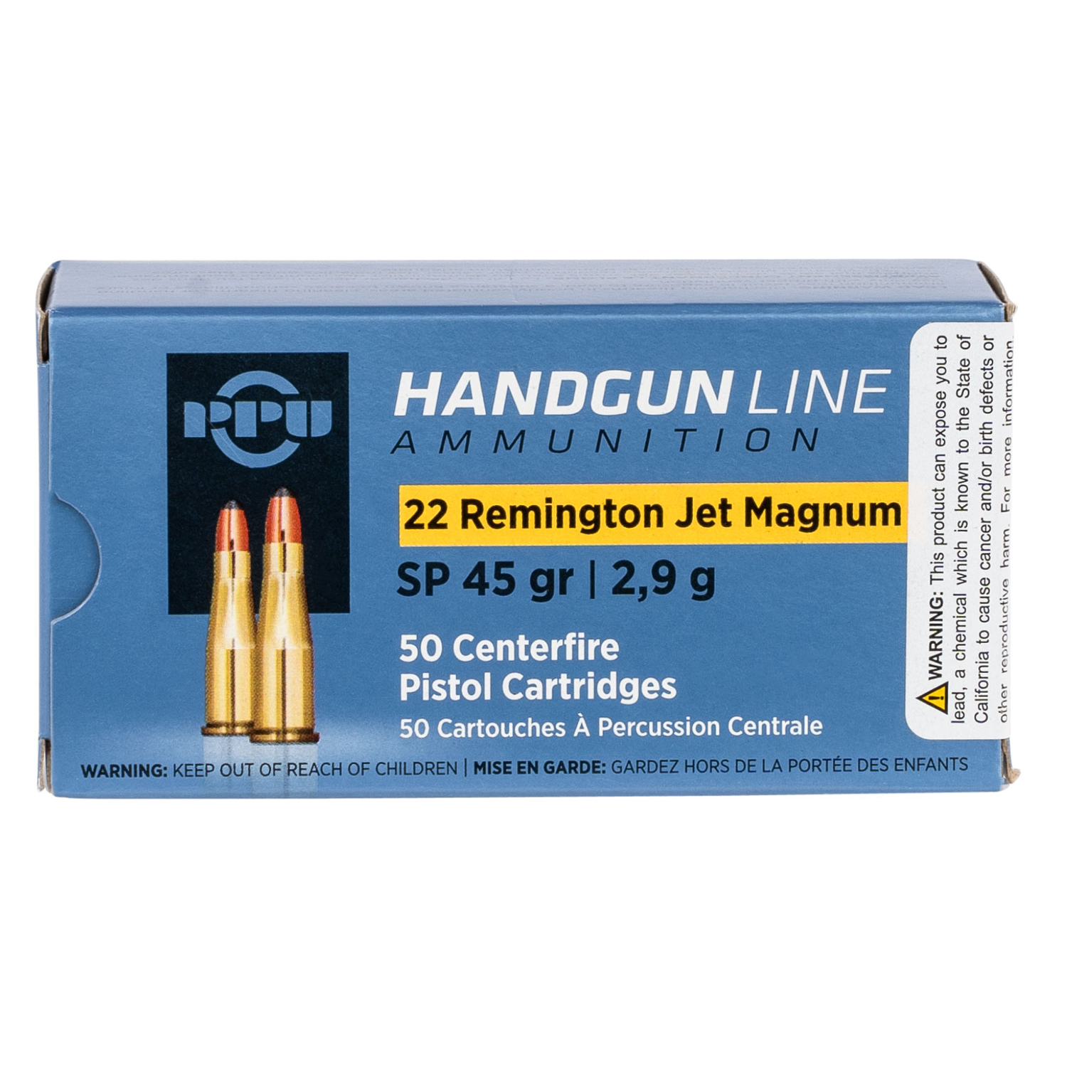 Ppu 22 Remington Jet Magnum 45GR Soft Point 50/10