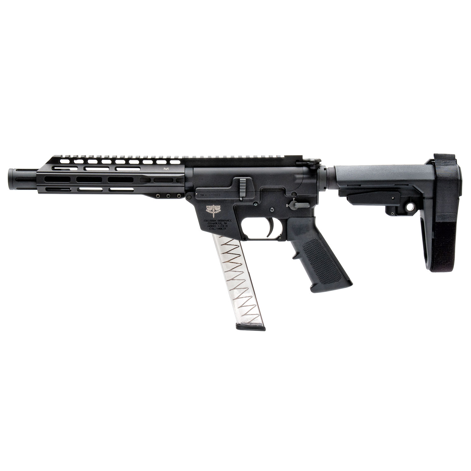 Freedom Ordnance FX9P 9MM 31+1 Pistol With SBA3 Brace - Image 2